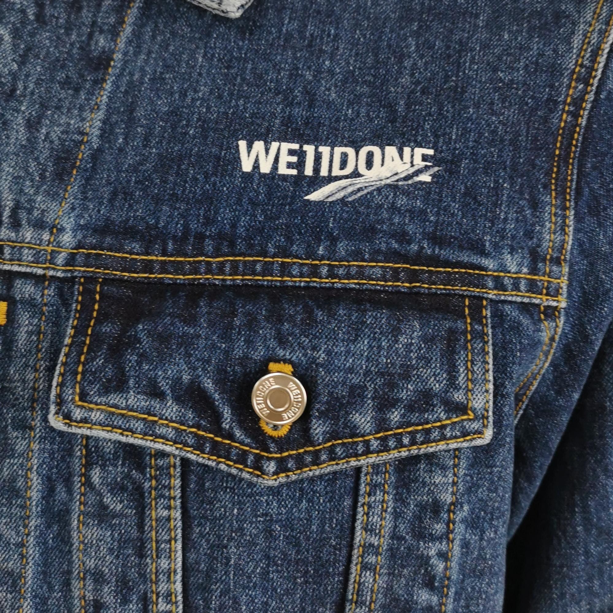 WE11DONE We11done Logo Print Denim Jacket Size S Size US S / EU 44-46 / 1 - 3 Thumbnail