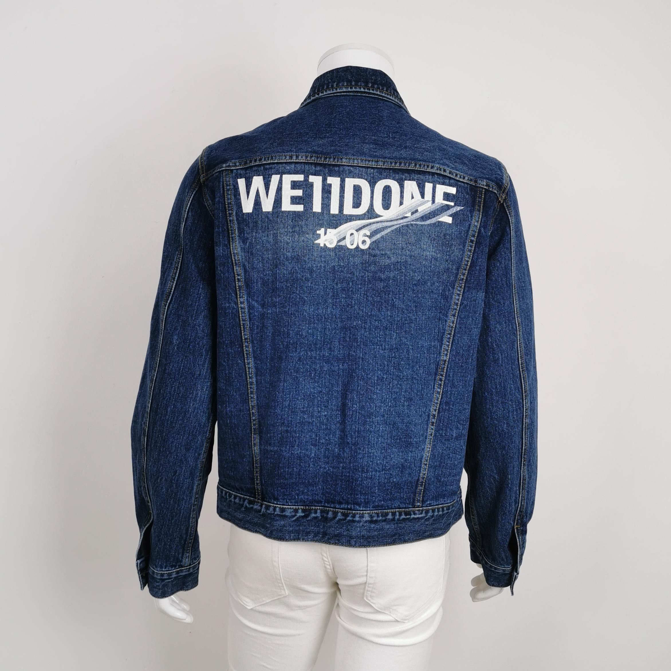 WE11DONE We11done Logo Print Denim Jacket Size S Size US S / EU 44-46 / 1 - 2 Thumbnail