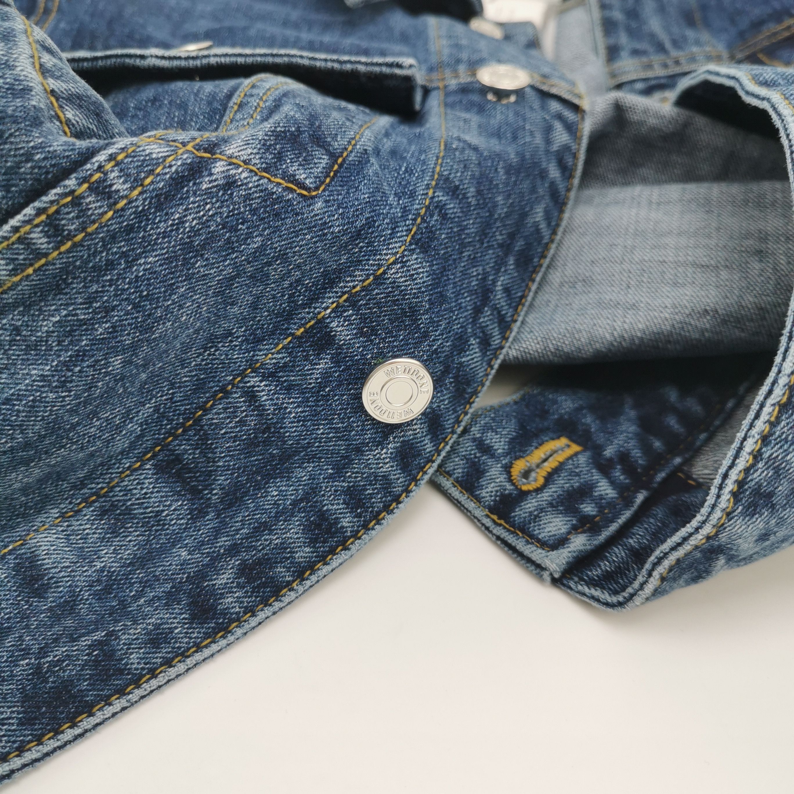 WE11DONE We11done Logo Print Denim Jacket Size S Size US S / EU 44-46 / 1 - 9 Thumbnail