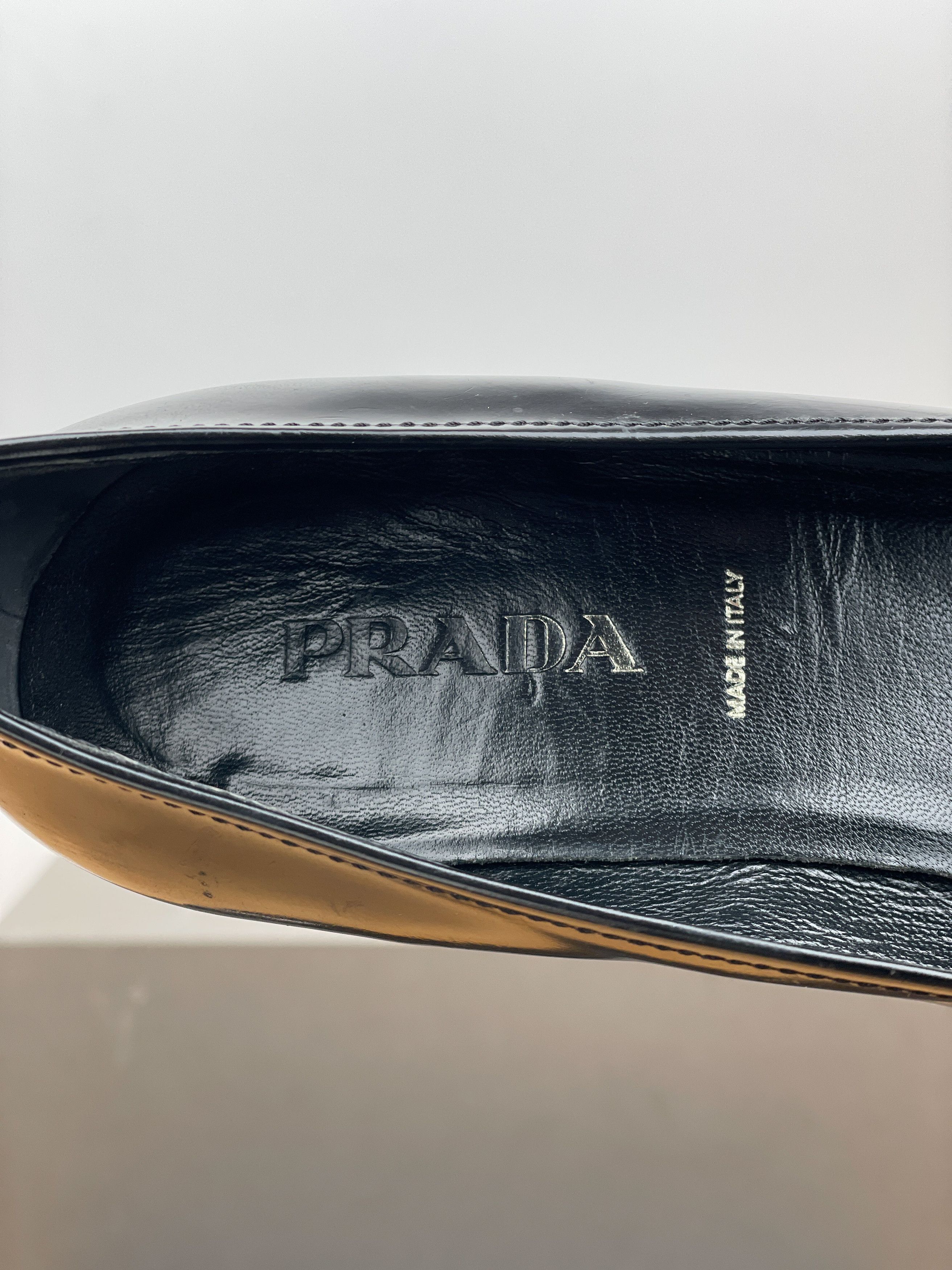 Prada 2000s Square Toe Buckle-Strap Pump Kitten Heels Size US 6 / IT 36 - 11 Thumbnail