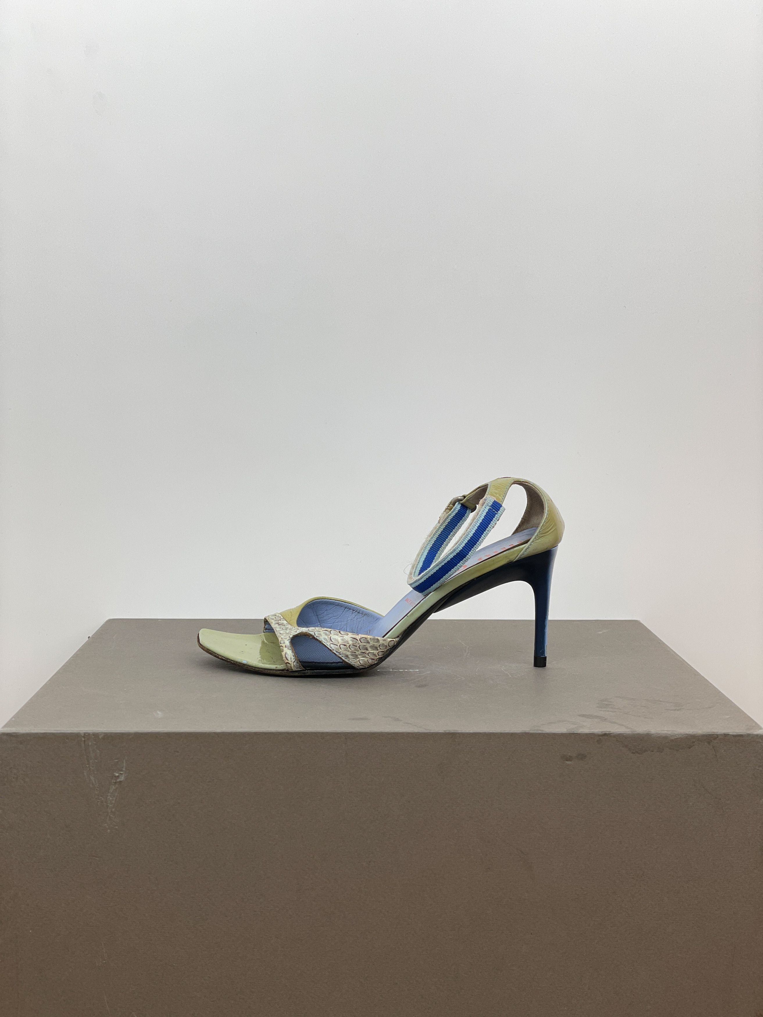 Miu Miu SS00 Snakeskin Python Hybrid Sandal Heels Size US 6 / IT 36 - 3 Thumbnail