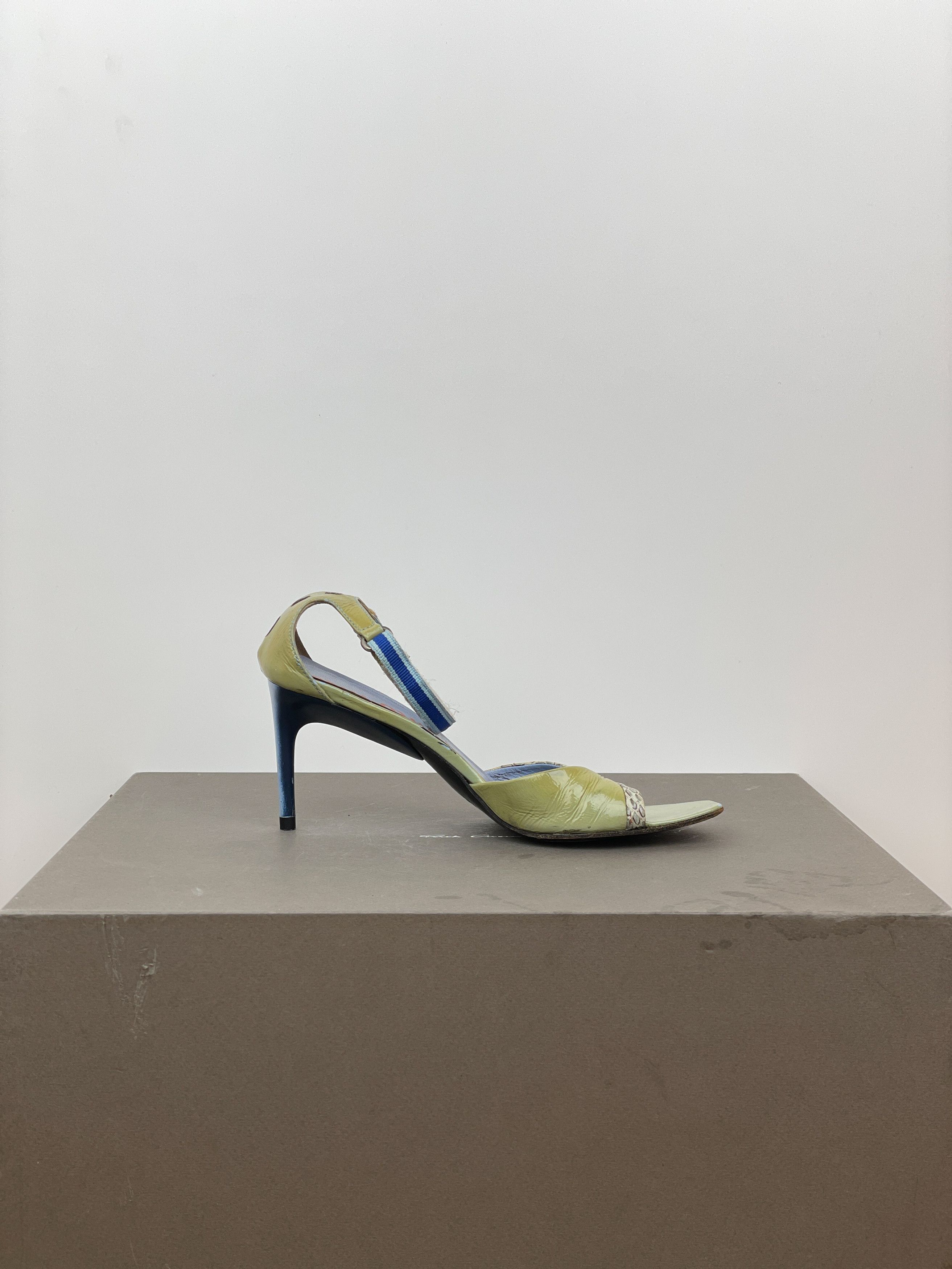 Miu Miu SS00 Snakeskin Python Hybrid Sandal Heels Size US 6 / IT 36 - 4 Thumbnail