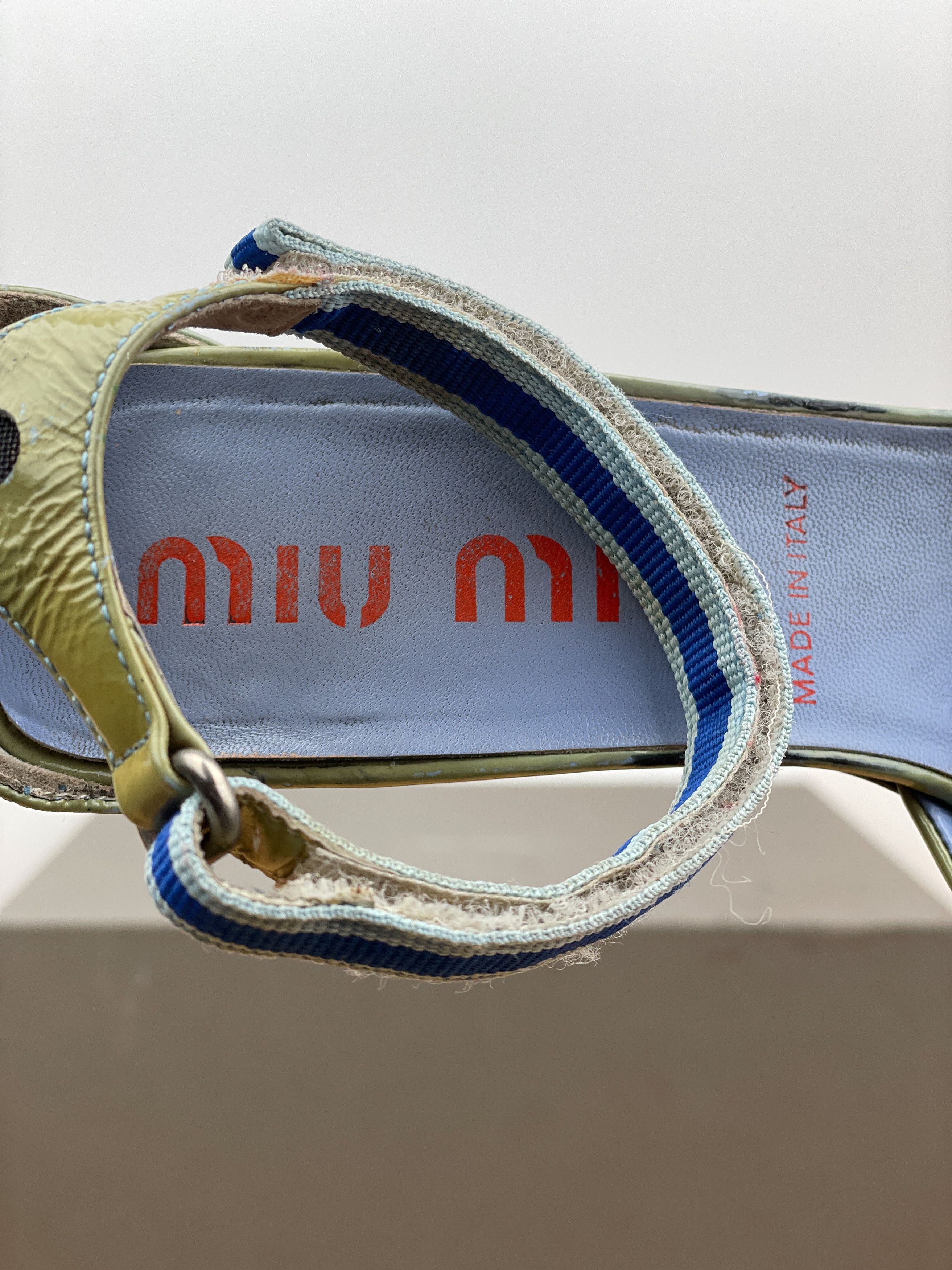 Miu Miu SS00 Snakeskin Python Hybrid Sandal Heels Size US 6 / IT 36 - 9 Thumbnail