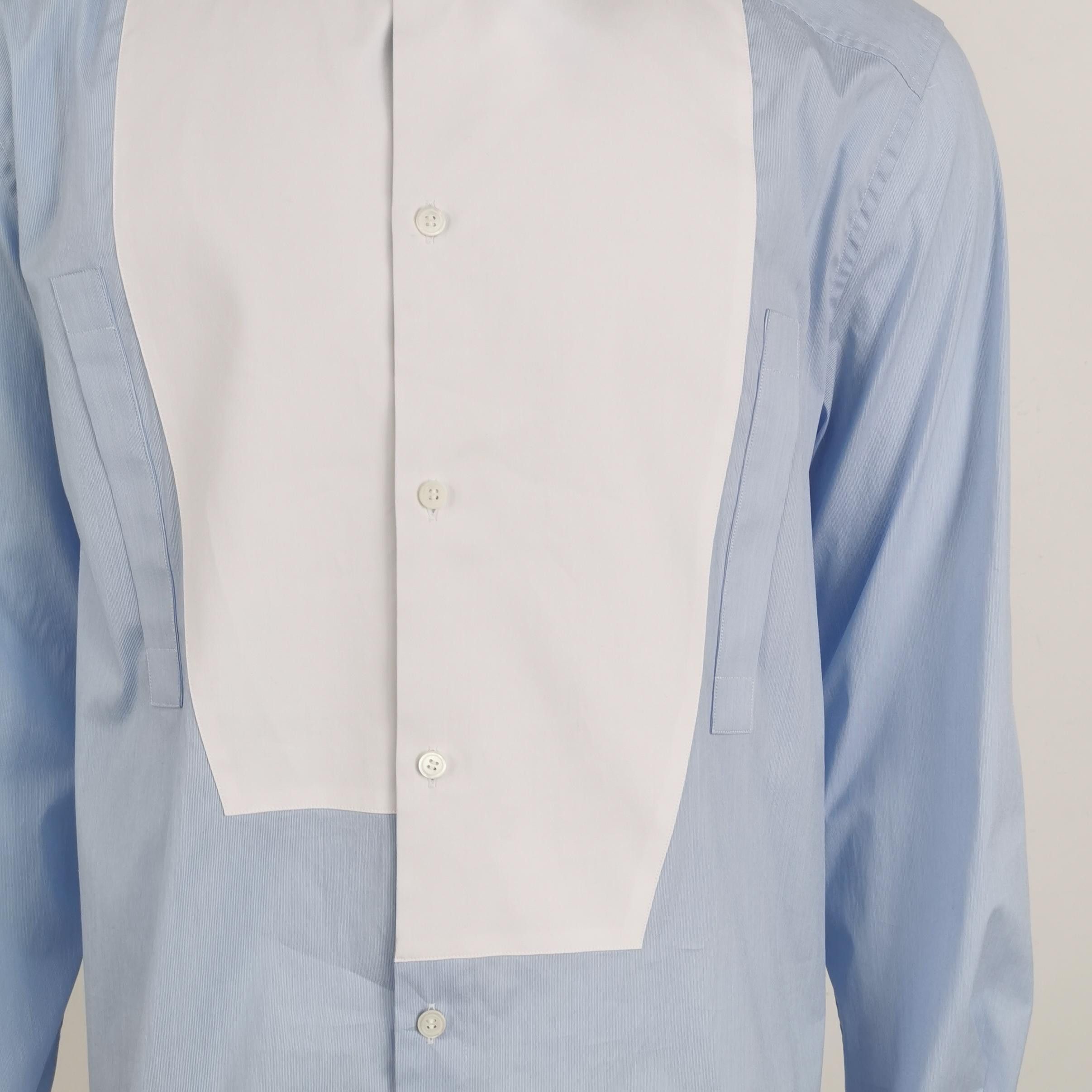 Loewe Loewe Asymmetric Panel Striped Shirt XL Size US XL / EU 56 / 4 - 3 Thumbnail