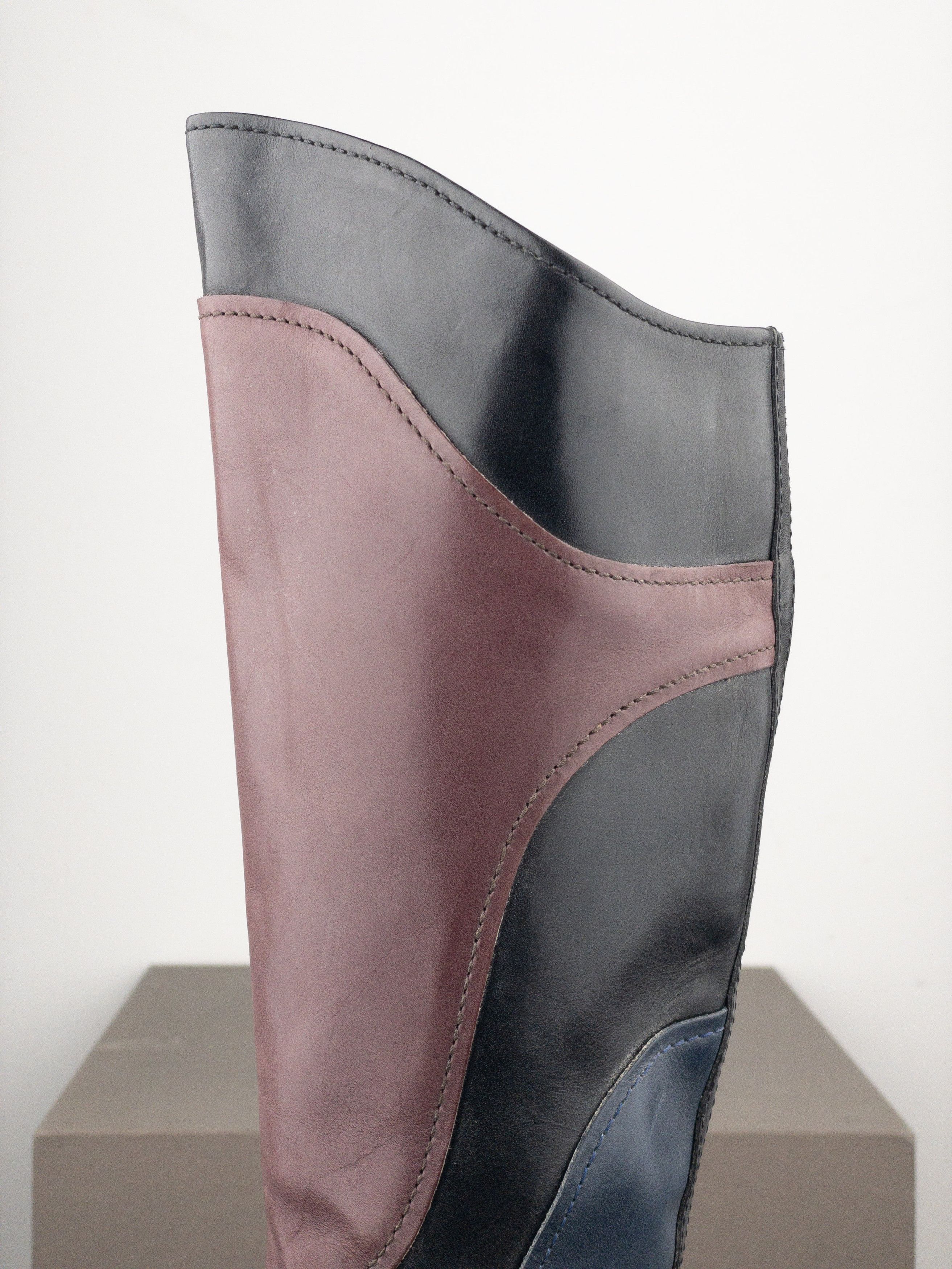Miu Miu AW08 Knee-High Biker Riding Boots Size US 5 / IT 35 - 9 Thumbnail