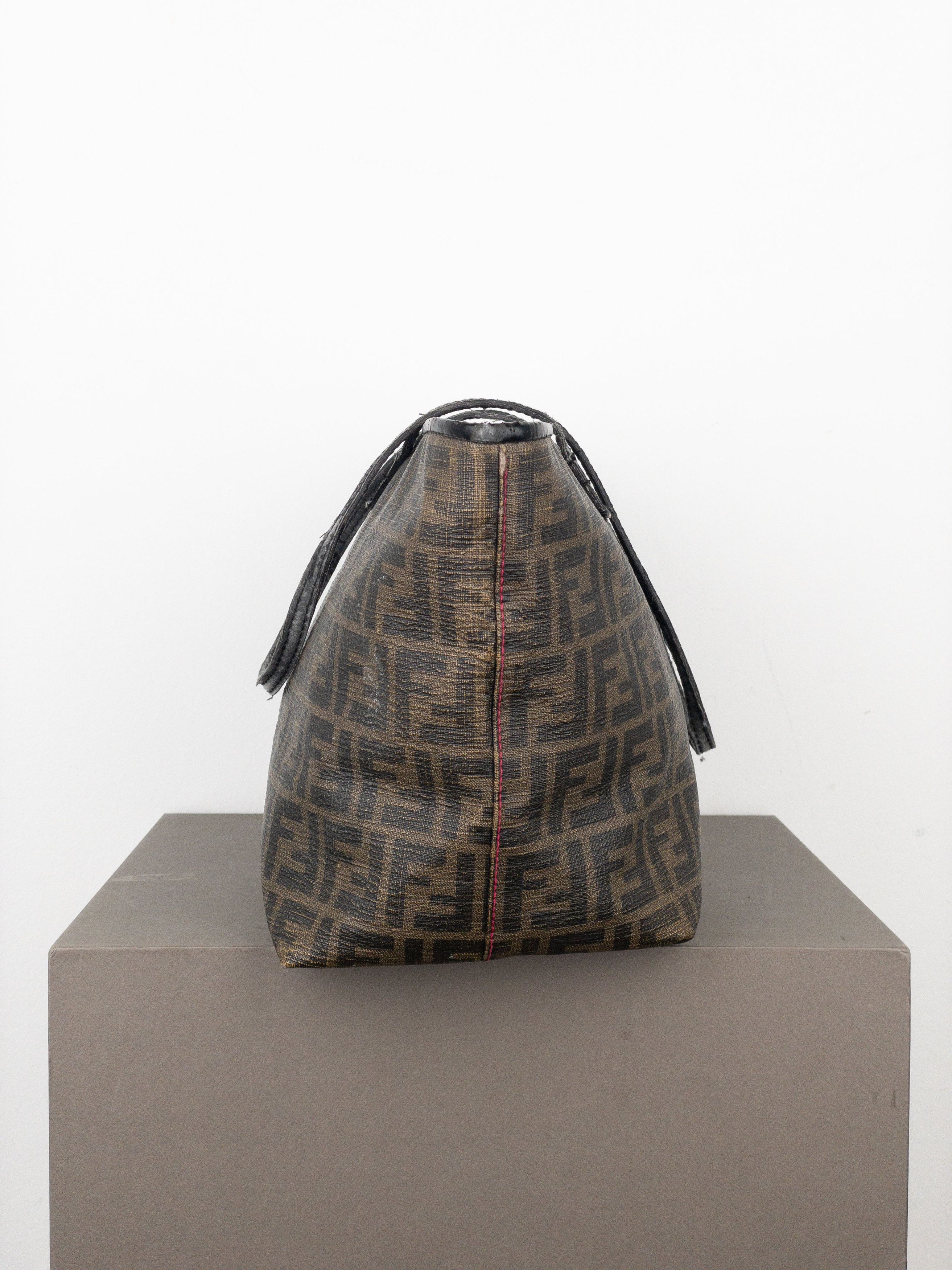 Fendi 2000s Zucca Canvas Roll Shopper Handbag Size ONE SIZE - 5 Thumbnail