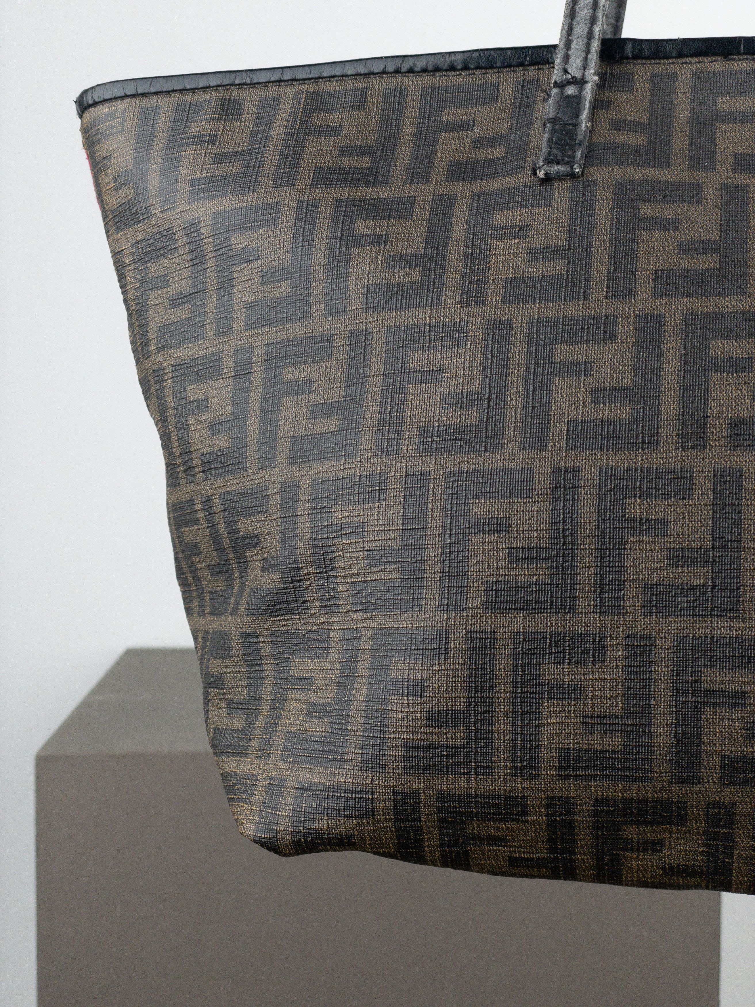 Fendi 2000s Zucca Canvas Roll Shopper Handbag Size ONE SIZE - 8 Thumbnail