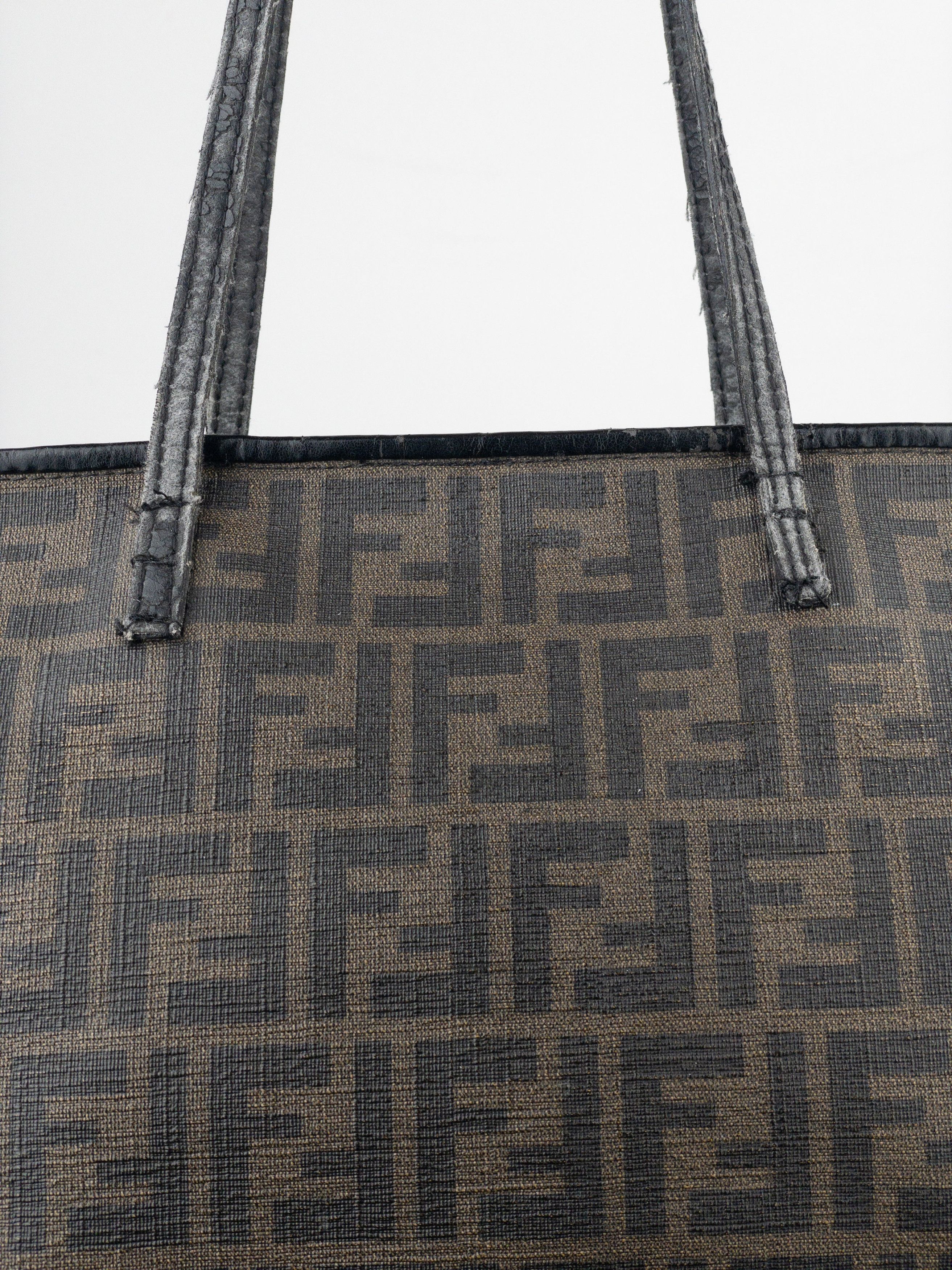 Fendi 2000s Zucca Canvas Roll Shopper Handbag Size ONE SIZE - 7 Thumbnail