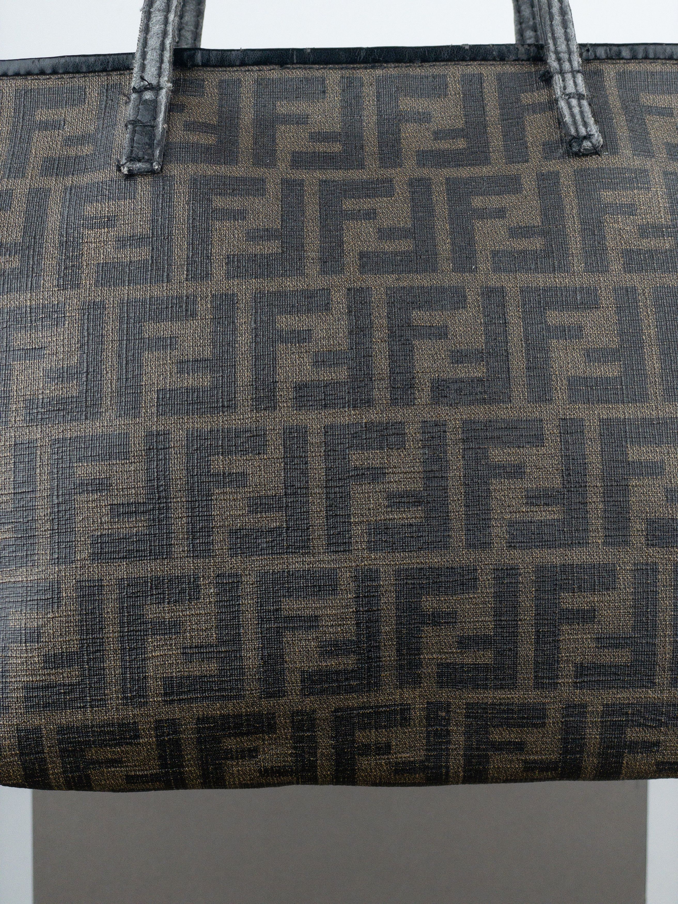 Fendi 2000s Zucca Canvas Roll Shopper Handbag Size ONE SIZE - 6 Thumbnail
