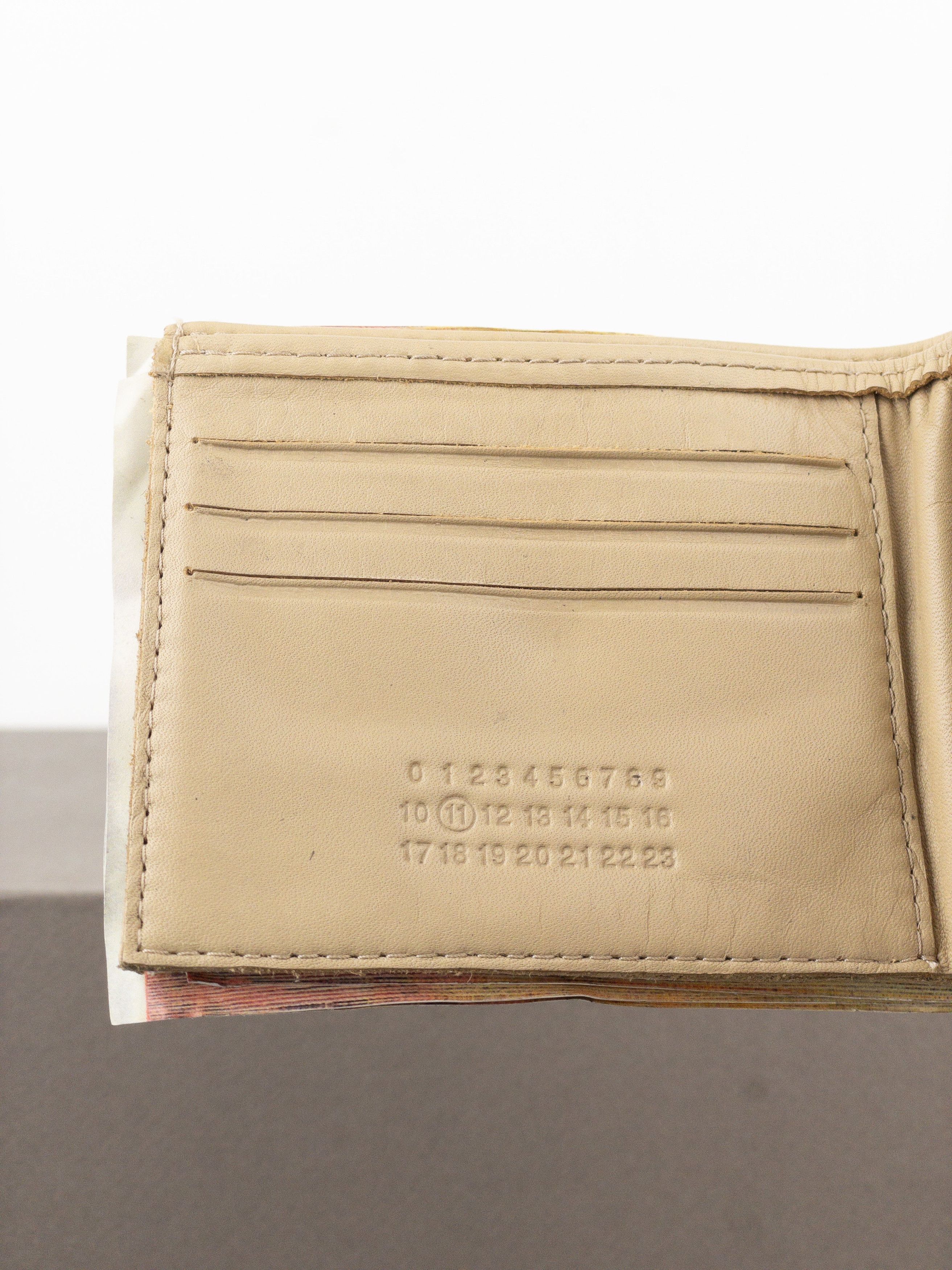 Maison Margiela SS08 Artisanal '05 Euro Bills' Bifold Wallet Size ONE SIZE - 9 Thumbnail
