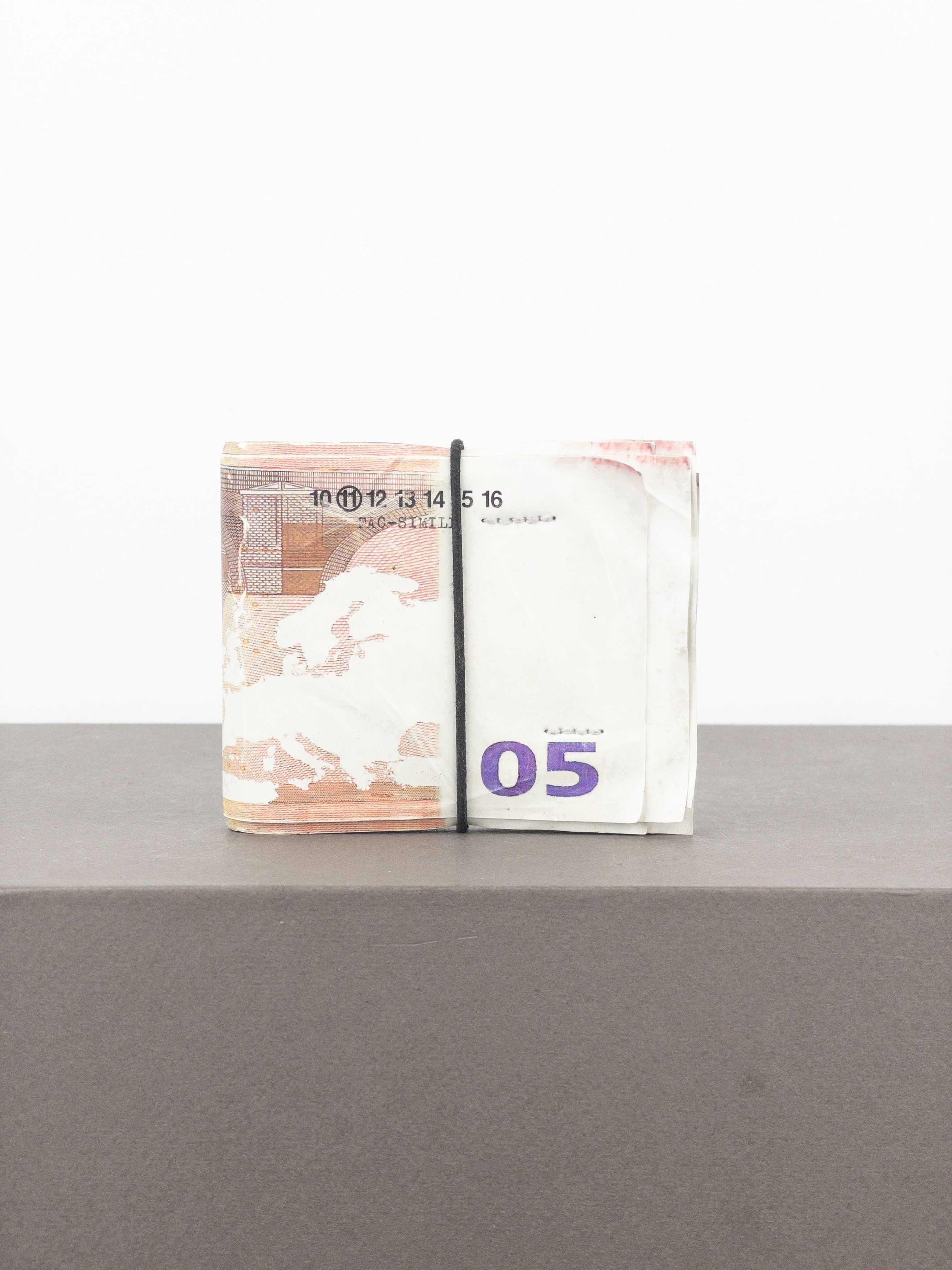 Maison Margiela SS08 Artisanal '05 Euro Bills' Bifold Wallet Size ONE SIZE - 2 Thumbnail