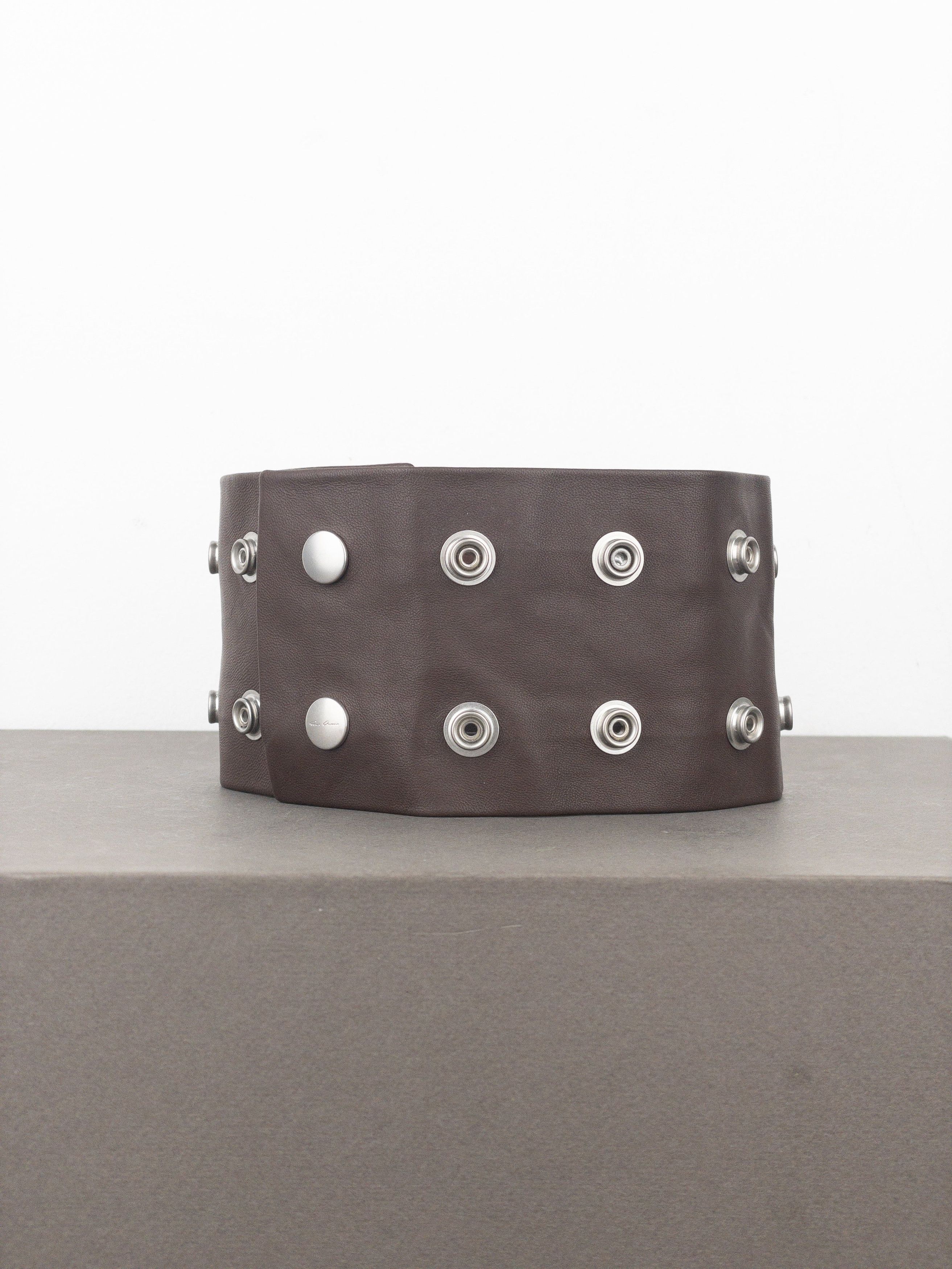 Rick Owens AW23 ‘Luxor’ Studded Leather Choker Necklace Size ONE SIZE - 2 Thumbnail