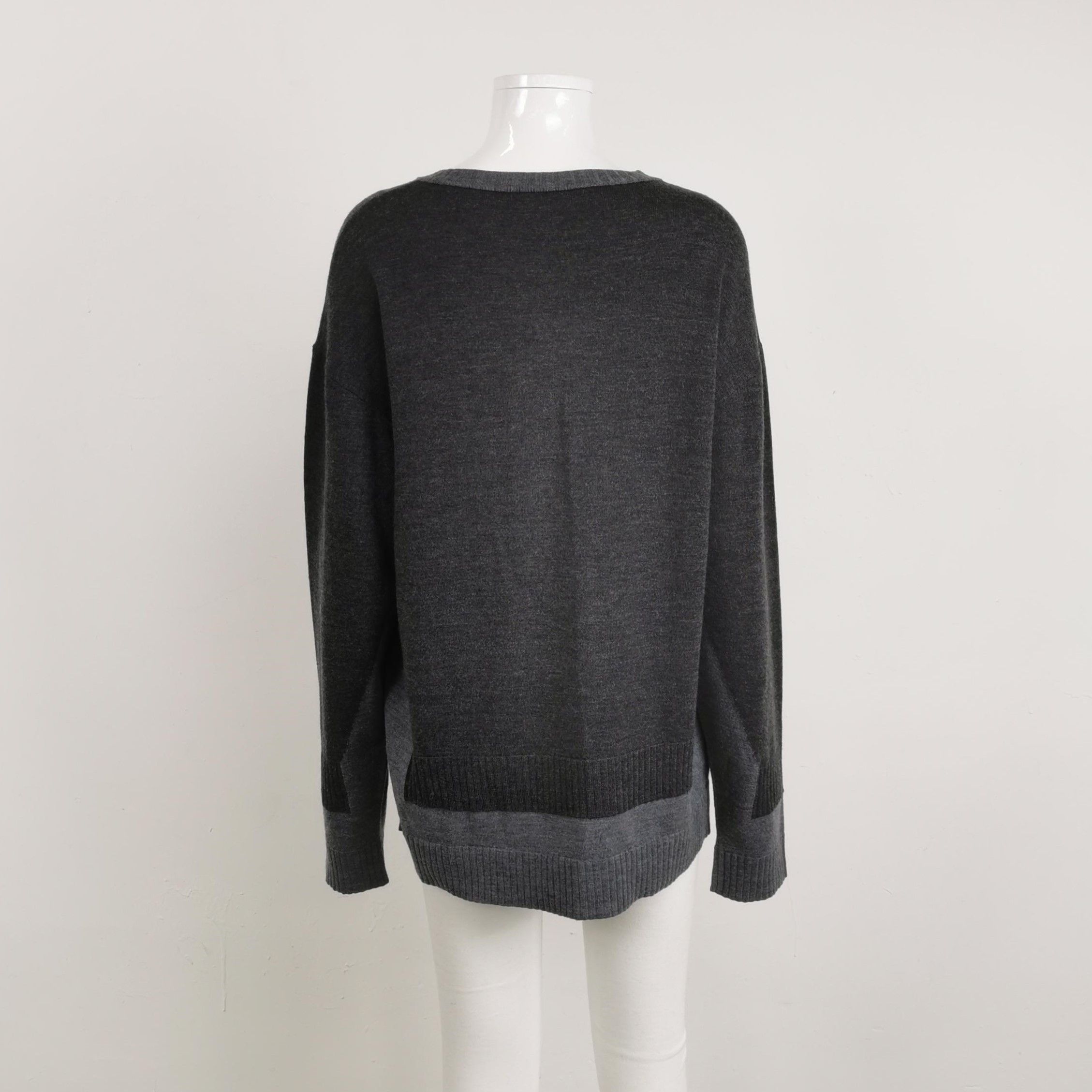 Loewe Loewe V-Neck Colorblock Wool Sweater M Size US M / EU 48-50 / 2 - 2 Thumbnail