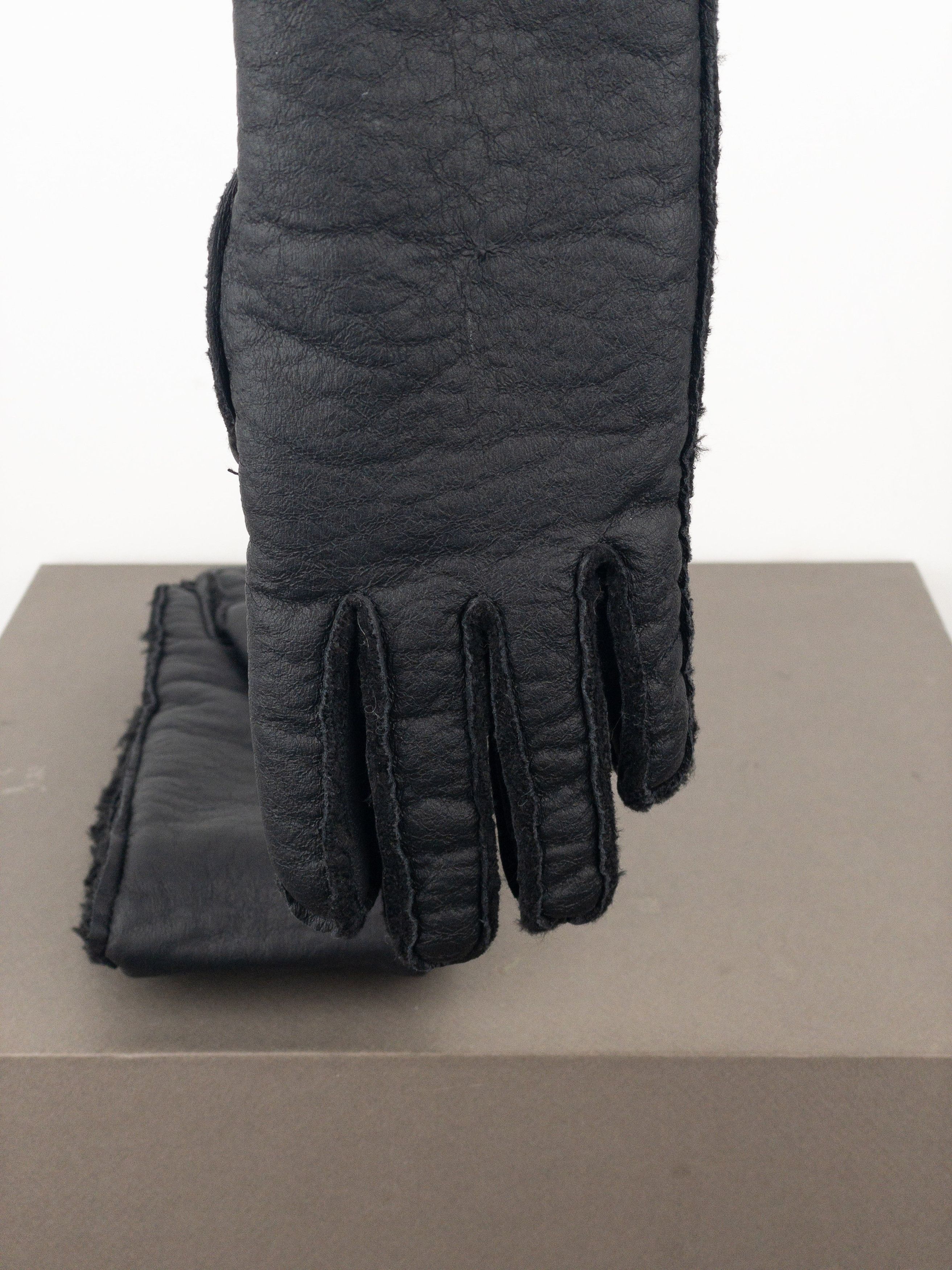 Maison Margiela MM6 Leather Shearling Sleeve Gloves Size ONE SIZE - 6 Thumbnail