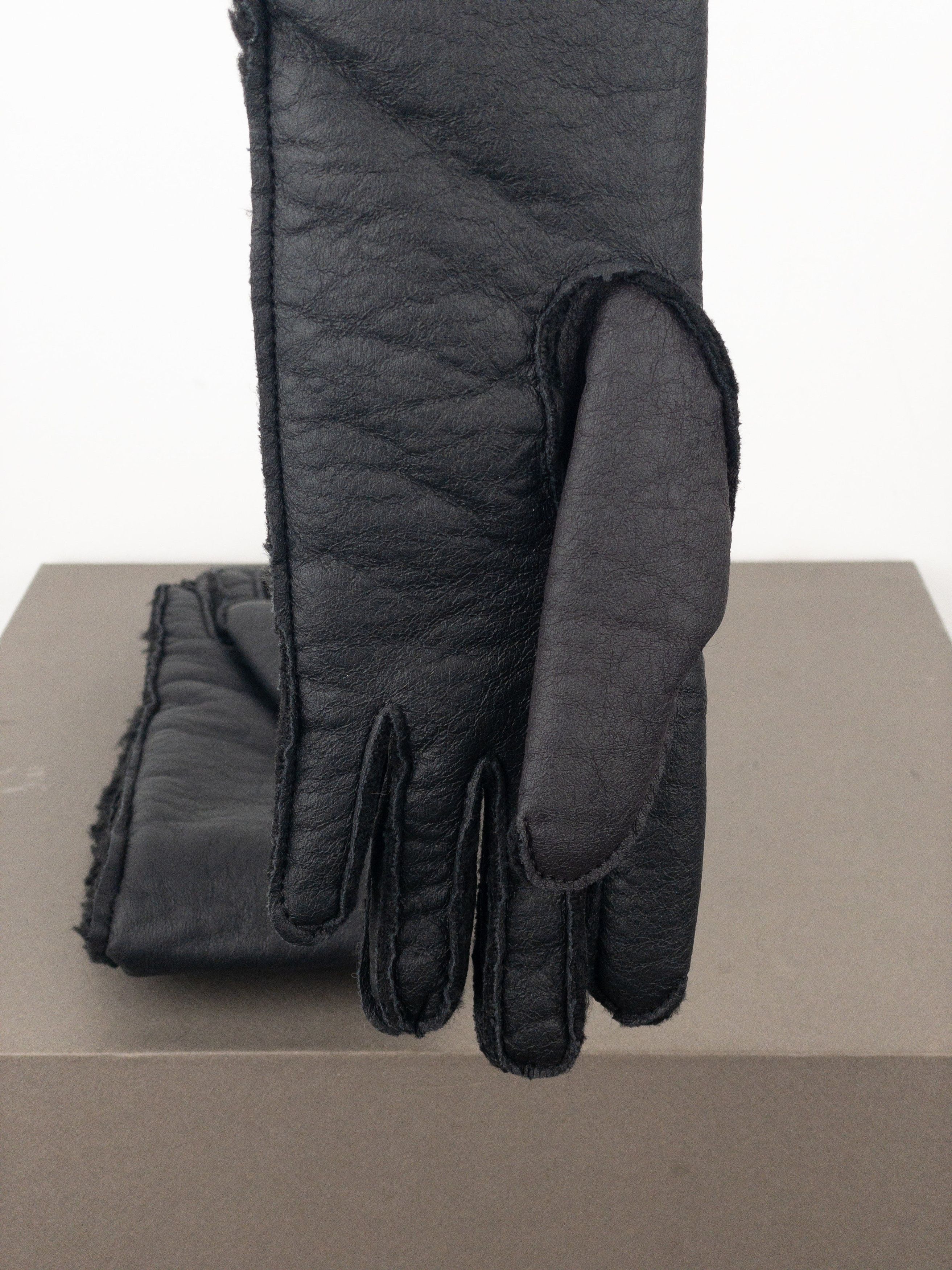Maison Margiela MM6 Leather Shearling Sleeve Gloves Size ONE SIZE - 7 Thumbnail