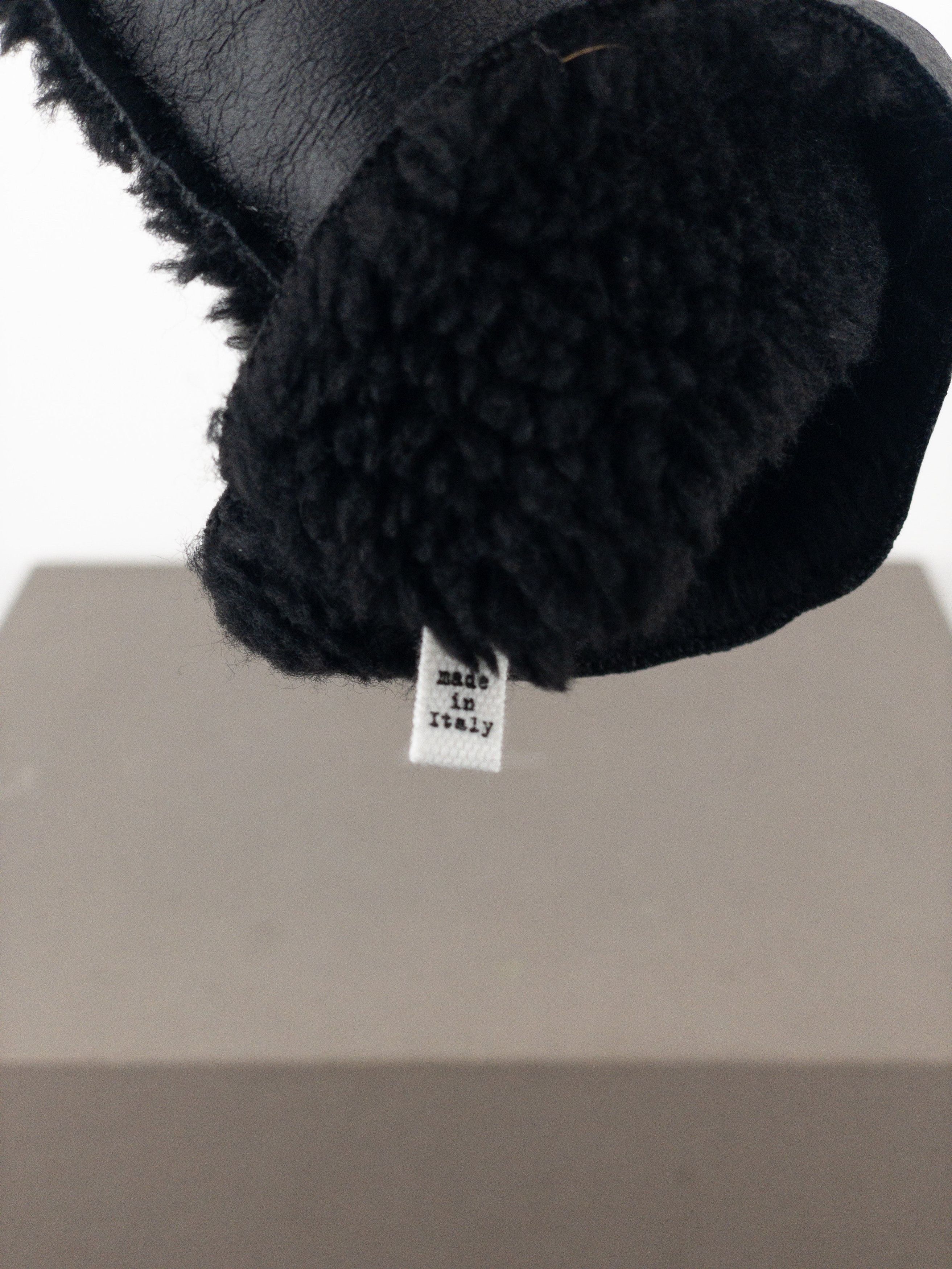 Maison Margiela MM6 Leather Shearling Sleeve Gloves Size ONE SIZE - 10 Thumbnail