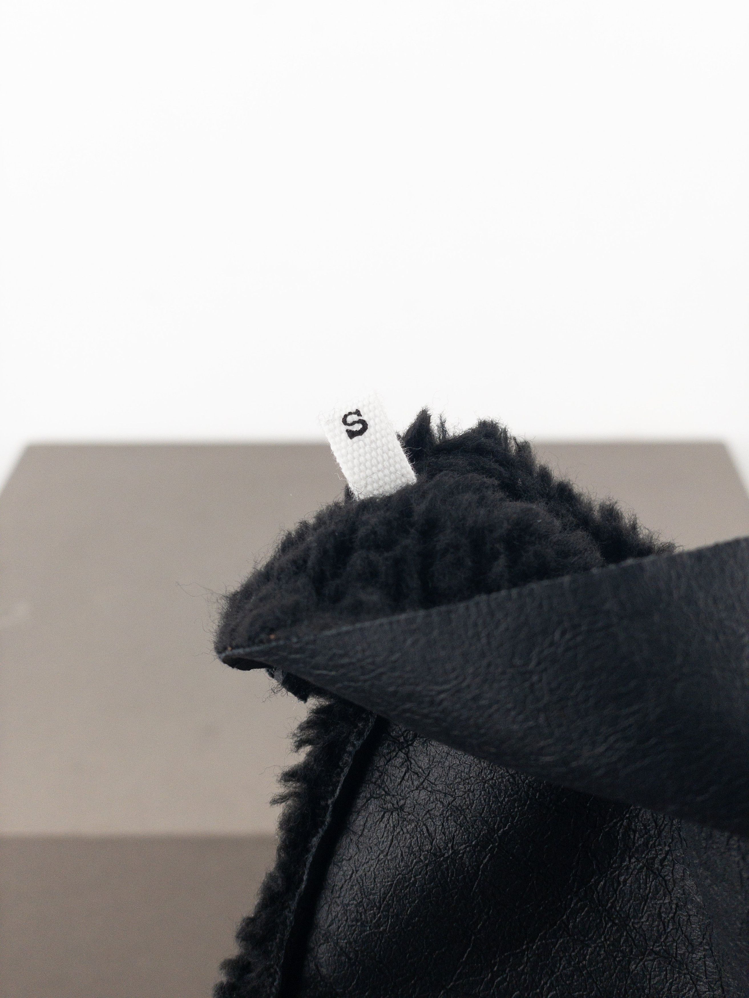 Maison Margiela MM6 Leather Shearling Sleeve Gloves Size ONE SIZE - 11 Thumbnail