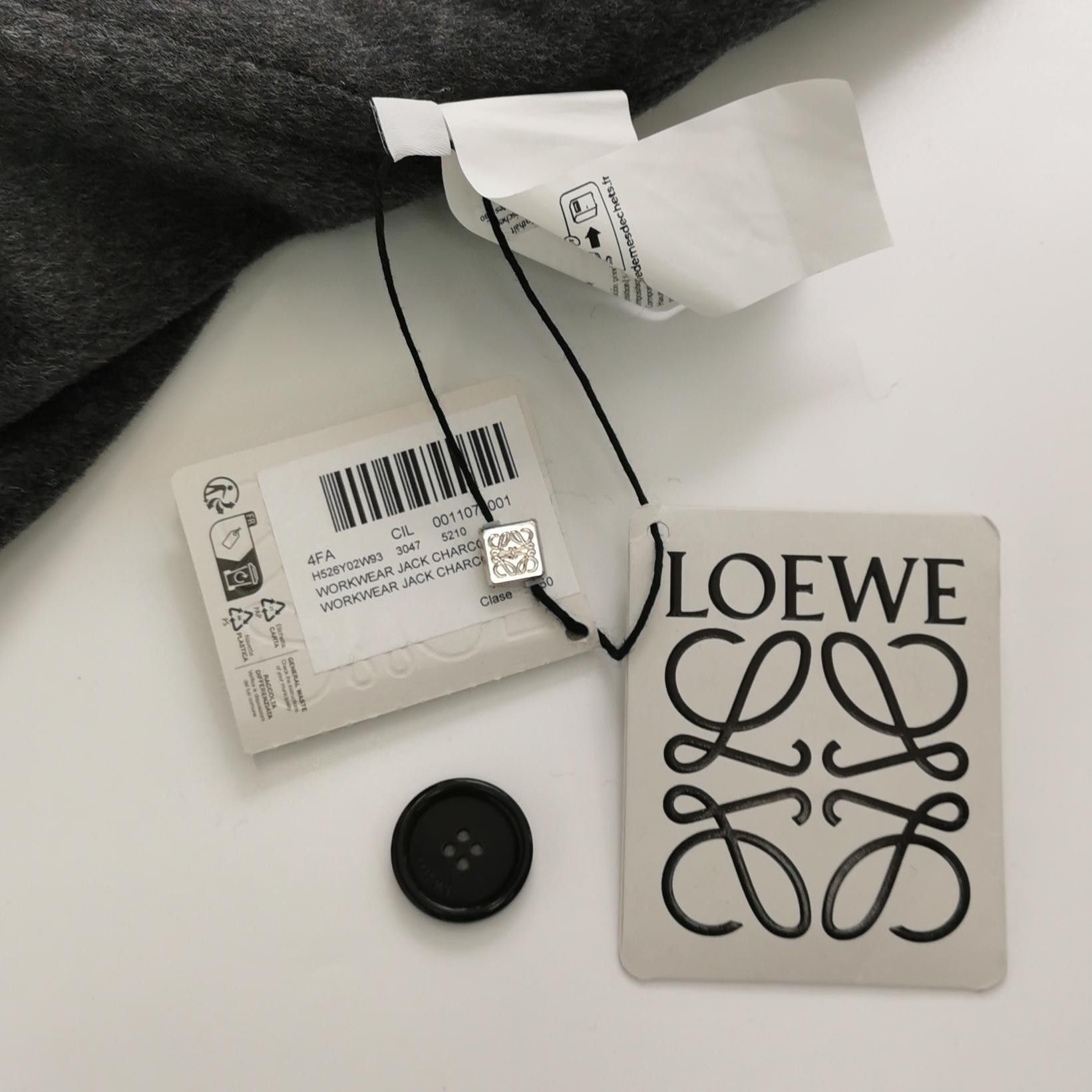 Loewe Loewe Charcoal Wool Cashmere Jacket 52 Size US L / EU 52-54 / 3 - 5 Thumbnail
