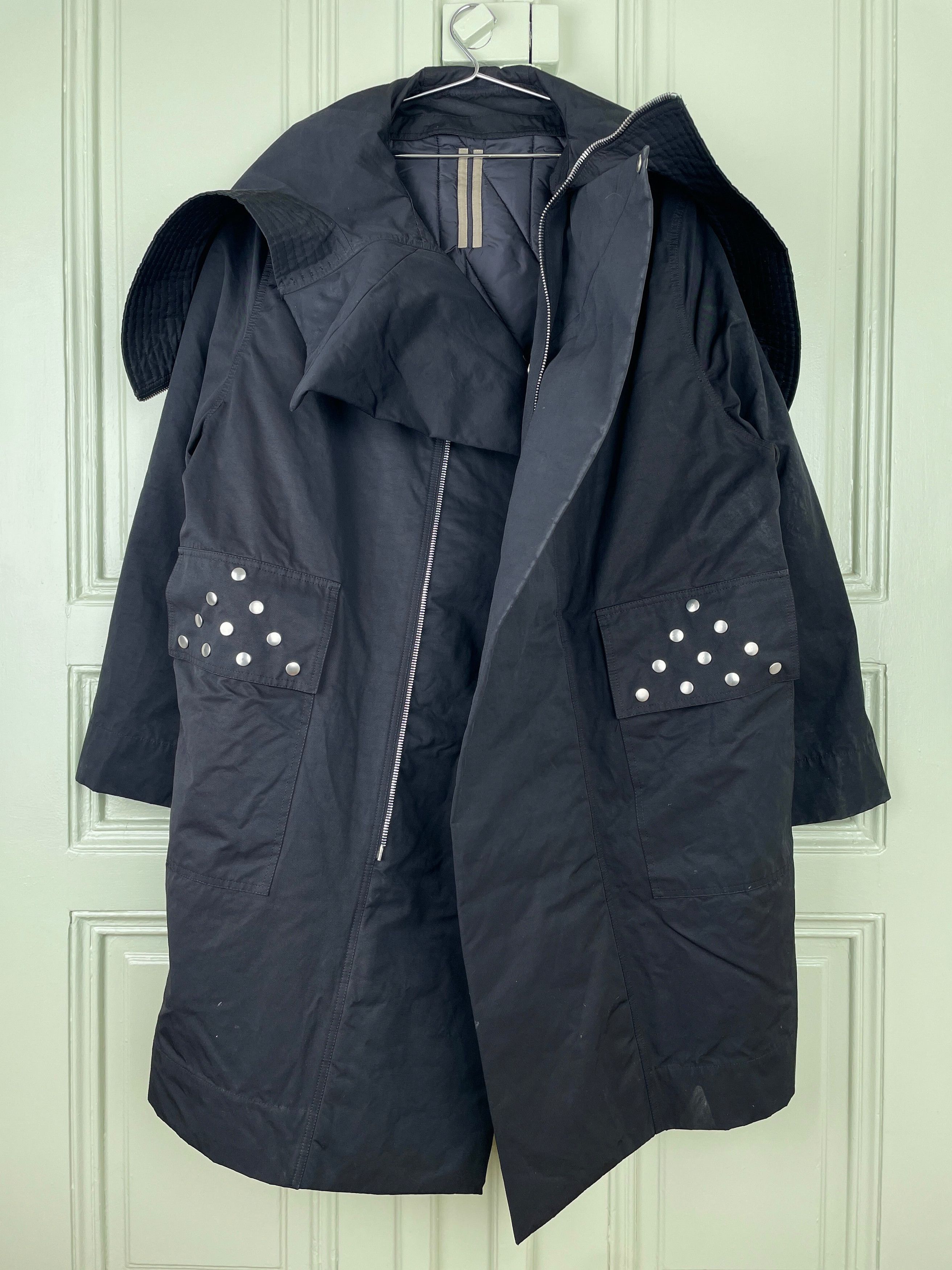 Rick Owens Drkshdw AW19 LARRY Overd "Secret Sisy" Parka Coat Size US L / EU 52-54 / 3 - 4 Thumbnail