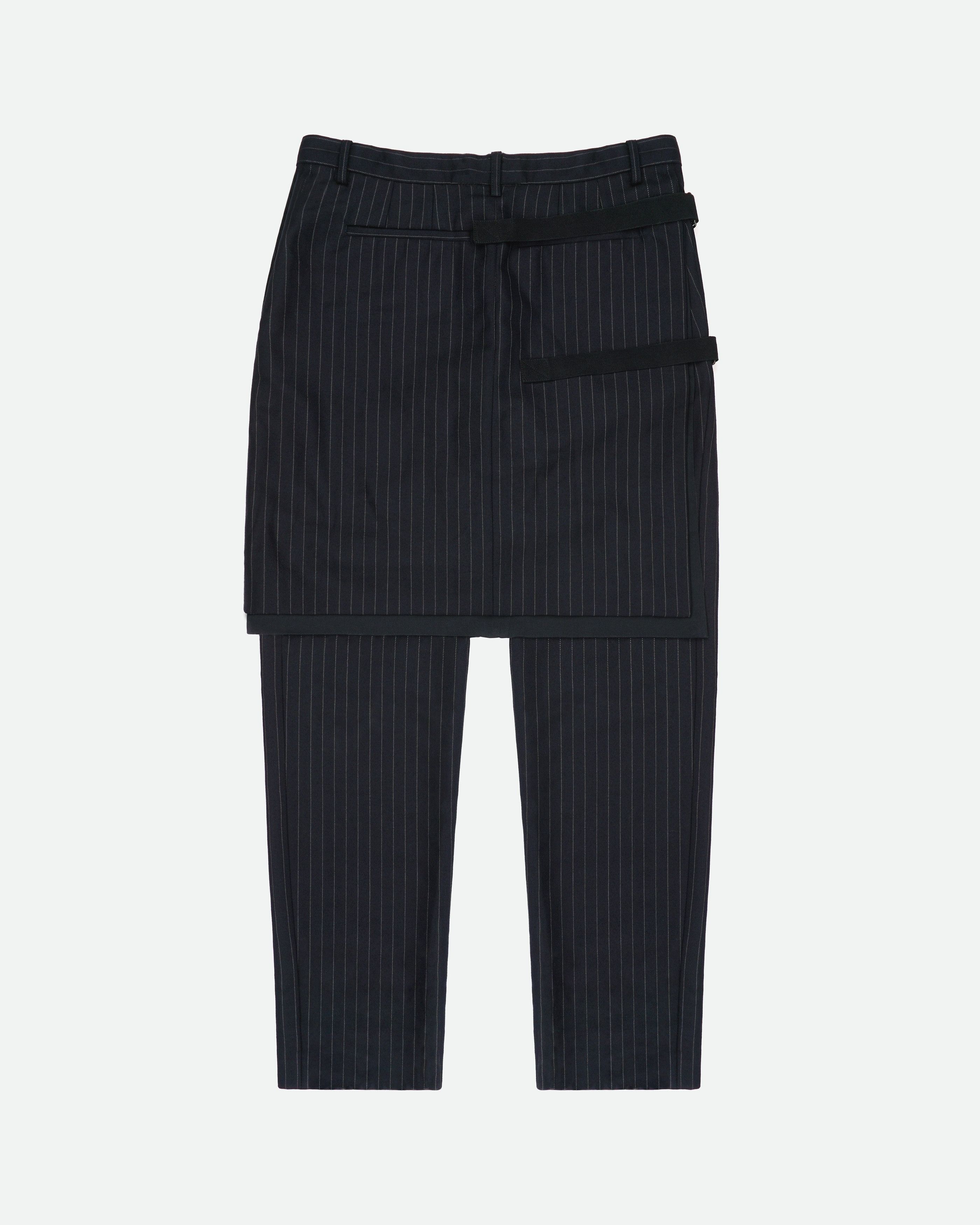 Dries Van Noten AW15 Pinstripe Bondage Skirt Pants Size US 38 / EU 54 - 2 Thumbnail