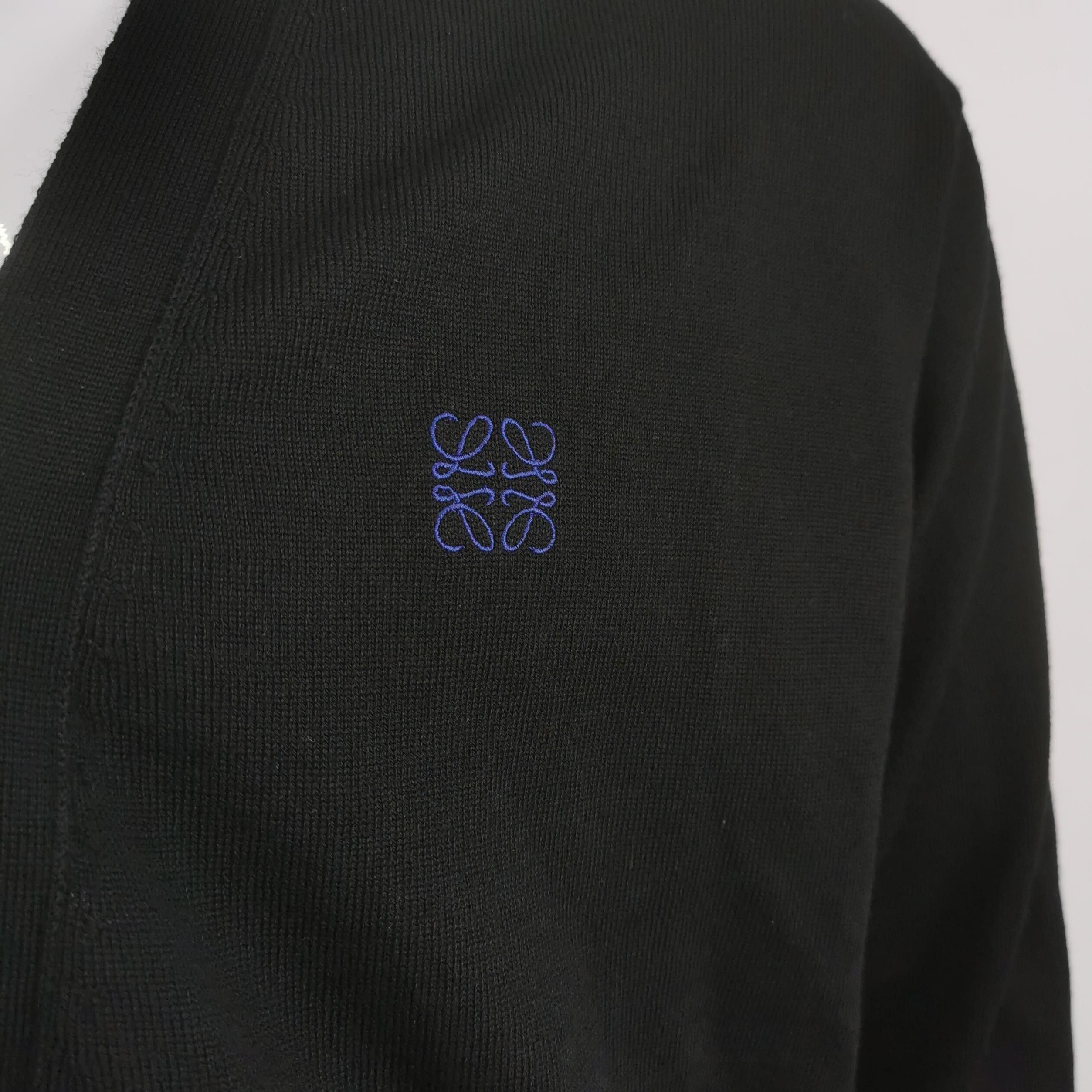 Loewe Loewe Anagram Embroidered Wool Cardigan US L Size US L / EU 52-54 / 3 - 3 Thumbnail