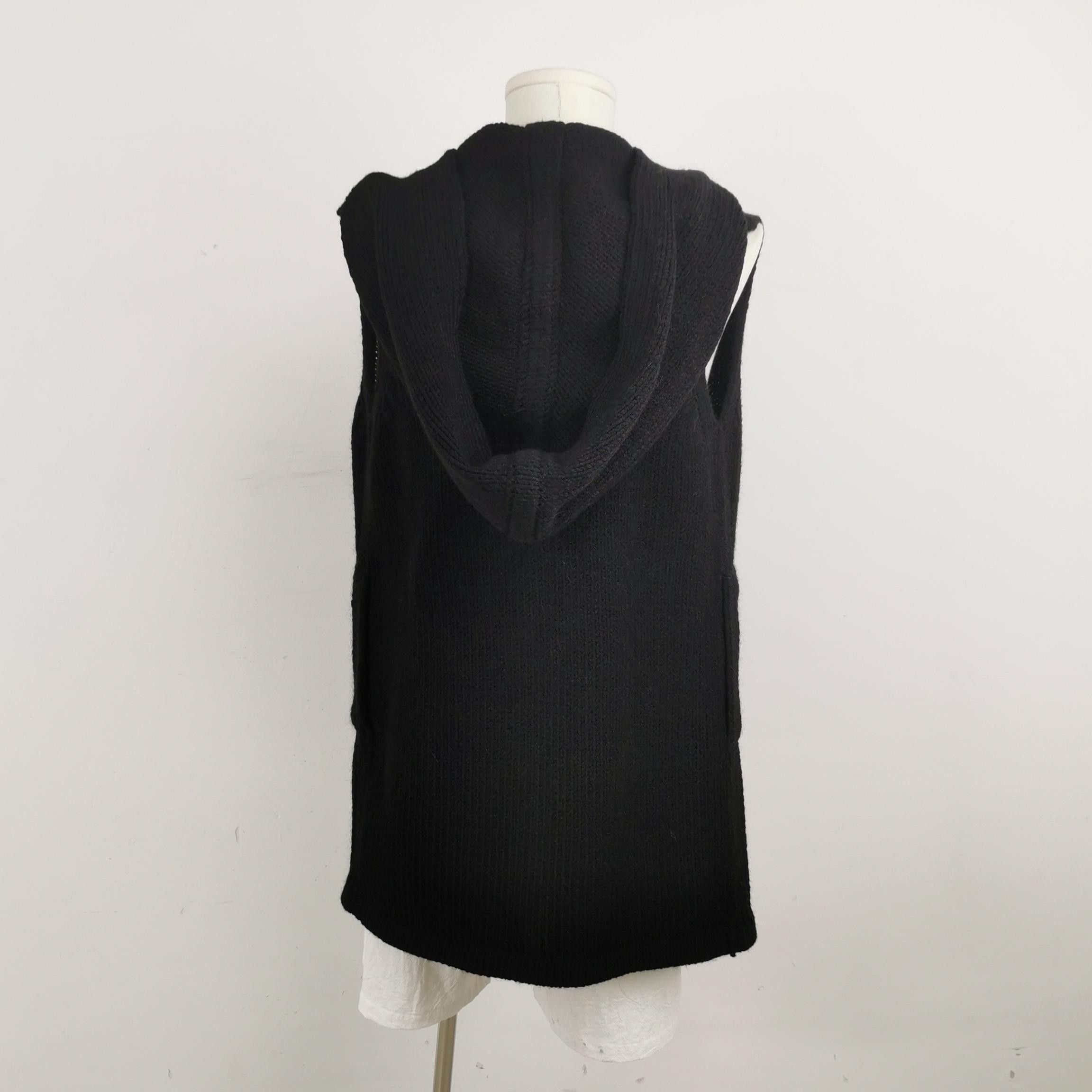 Rick Owens Rick Owens Plinth FW13 Knit Hooded Vest XS Size US XS / EU 42 / 0 - 3 Thumbnail