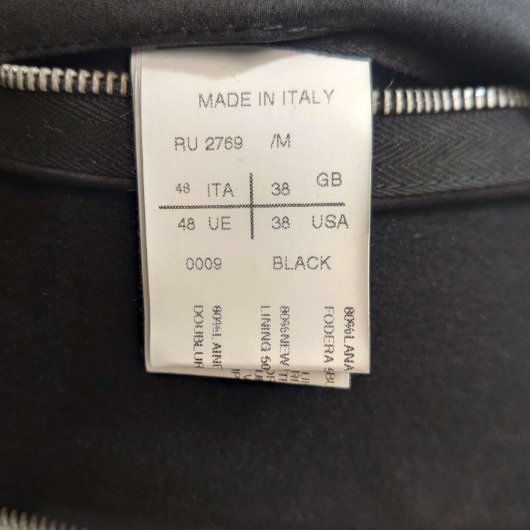 Rick Owens Rick Owens Wool Blend Funnel Neck Zip Jacket 38 Size US M / EU 48-50 / 2 - 5 Thumbnail