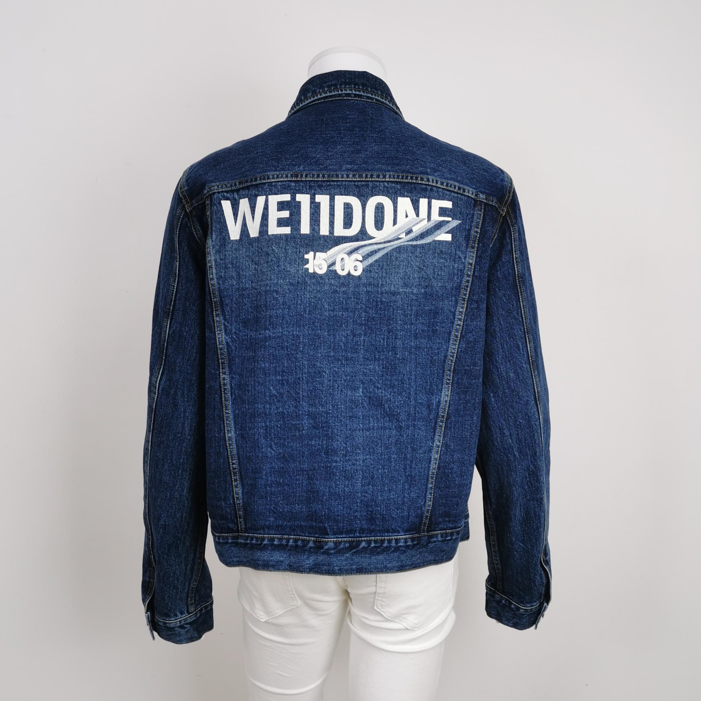 WE11DONE We11done Logo Denim Jacket Size L Size US L / EU 52-54 / 3 - 2 Thumbnail