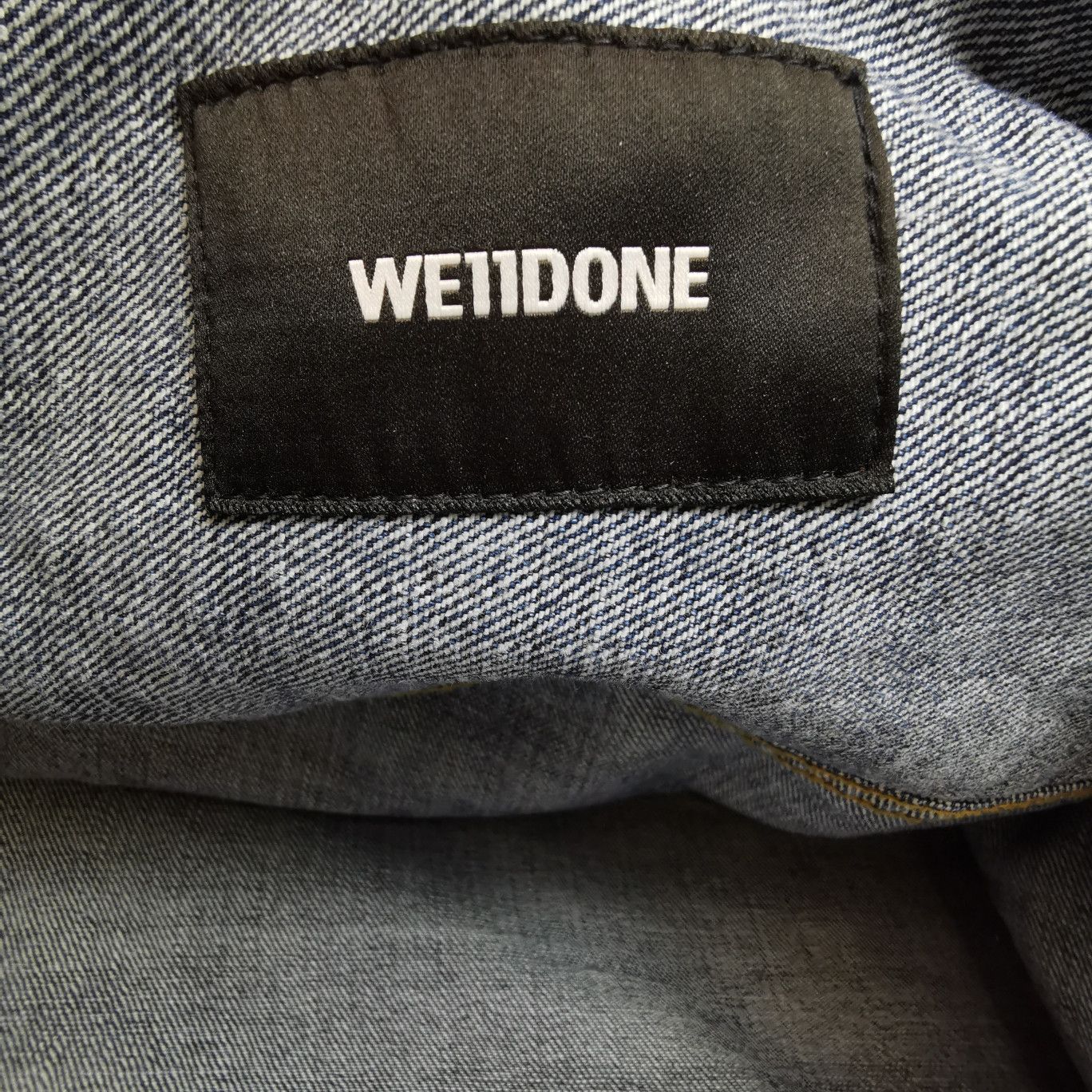 WE11DONE We11done Logo Denim Jacket Size L Size US L / EU 52-54 / 3 - 5 Thumbnail