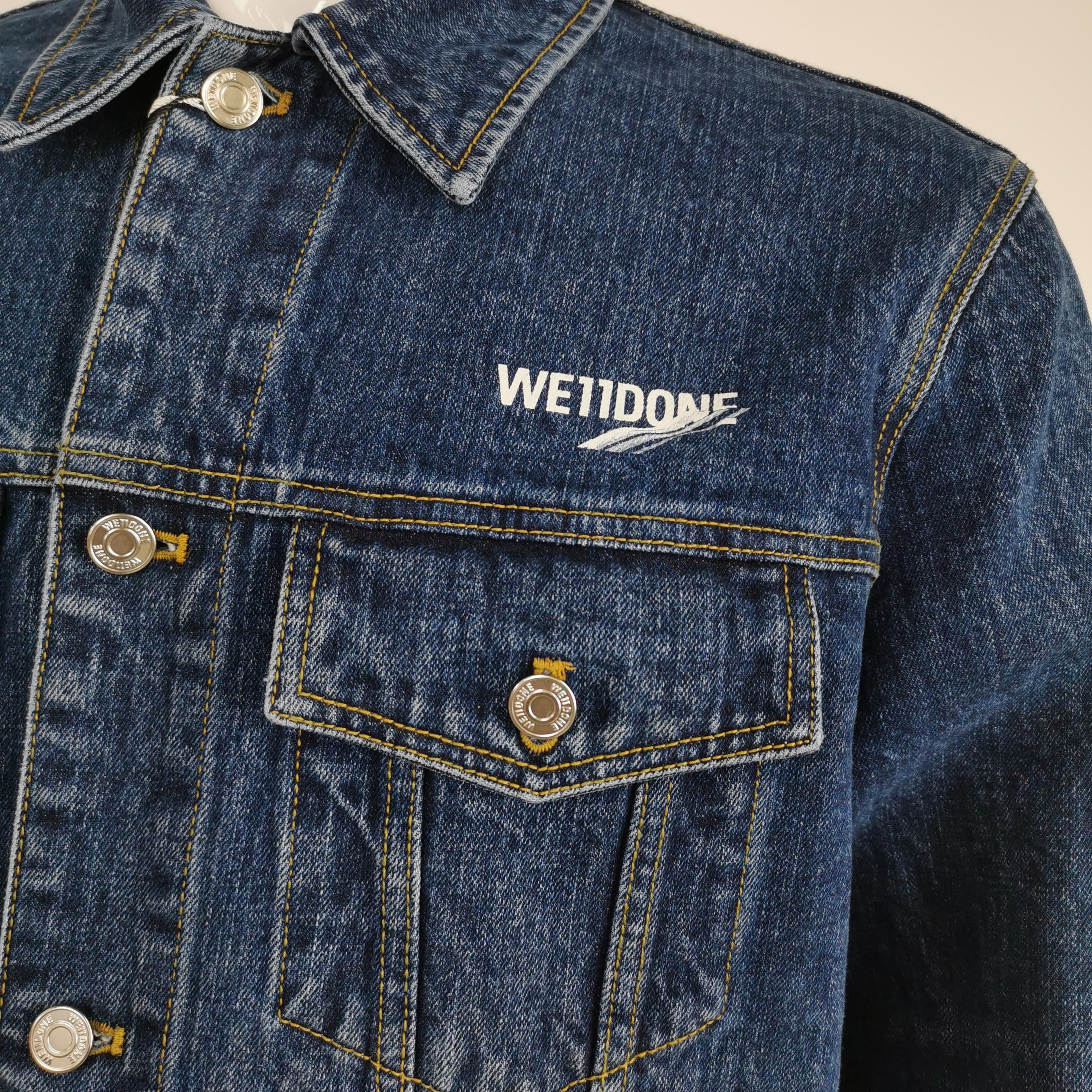 WE11DONE We11done Logo Denim Jacket Size L Size US L / EU 52-54 / 3 - 3 Thumbnail