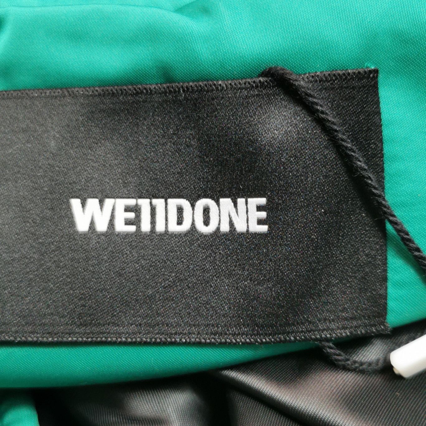 WE11DONE We11done Green Logo Print Satin Bomber Jacket Size L Size US L / EU 52-54 / 3 - 5 Thumbnail