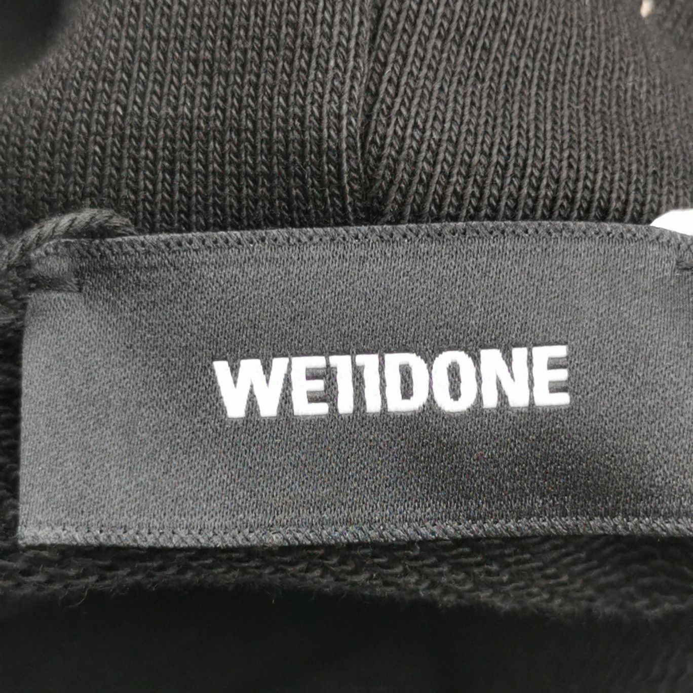 WE11DONE We11done Logo Print Hoodie Black XL Size US XL / EU 56 / 4 - 5 Thumbnail