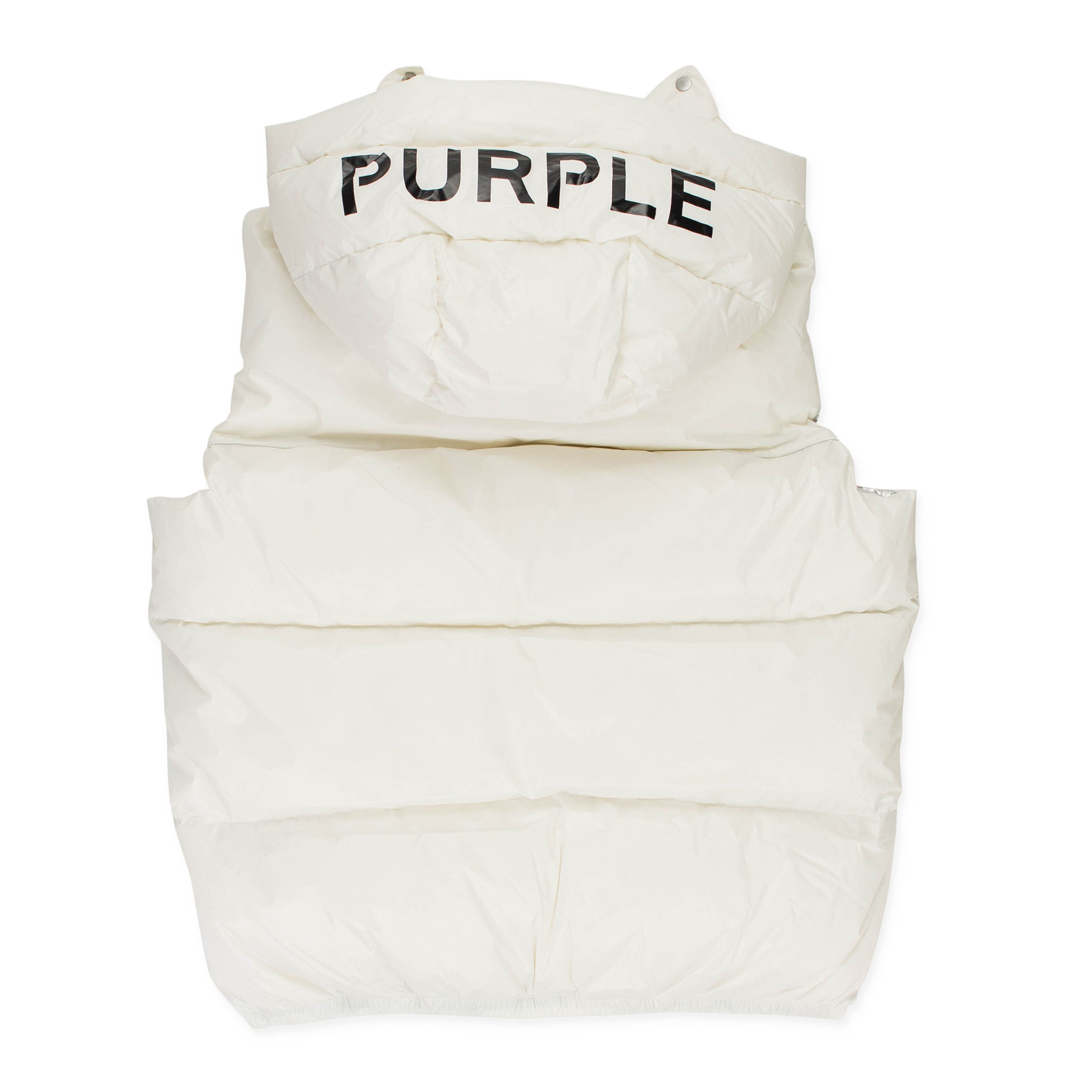 Purple Brand NYLON WHITE PUFFER VEST Size XS Size US XS / EU 42 / 0 - 2 Thumbnail