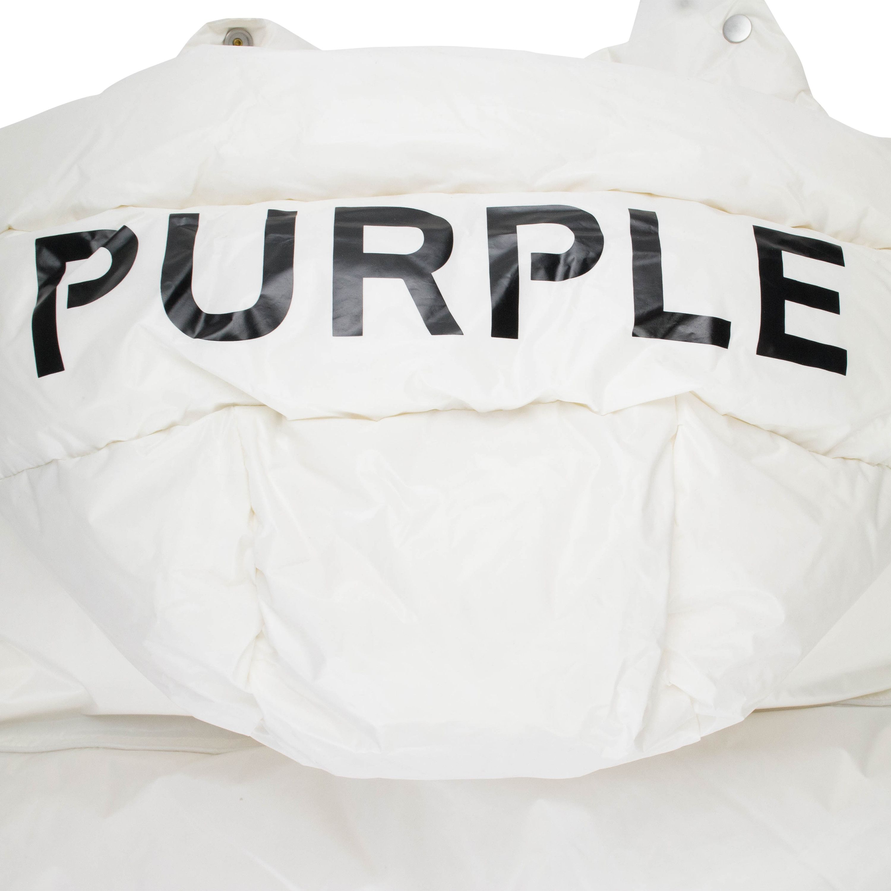 Purple Brand NYLON WHITE PUFFER VEST Size XS Size US XS / EU 42 / 0 - 8 Thumbnail