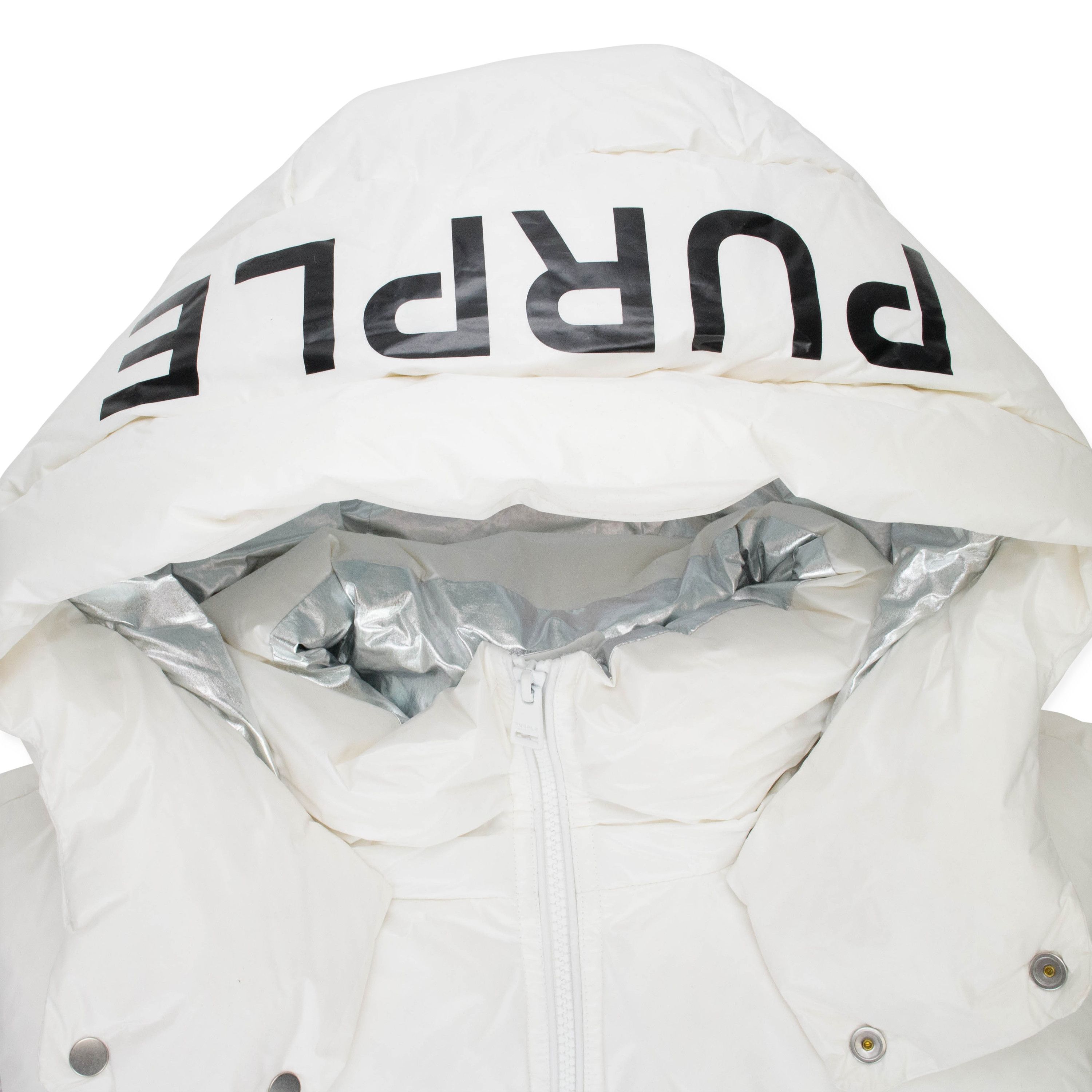Purple Brand NYLON WHITE PUFFER VEST Size XS Size US XS / EU 42 / 0 - 3 Thumbnail