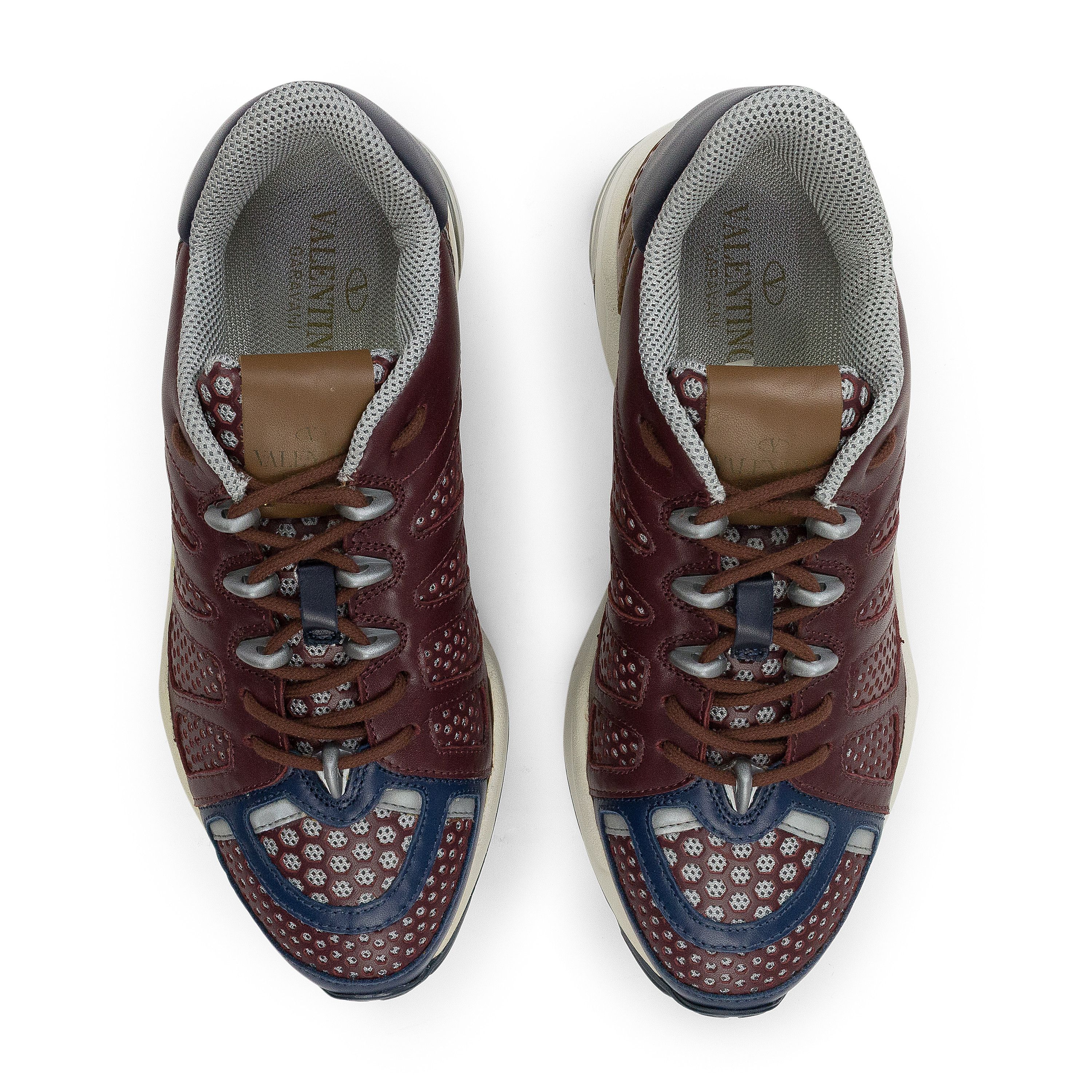 Valentino BURGUNDY/MULTICOLOR X-RAY SNEAKERS SIZE 39 Size US 6 / EU 39 - 4 Thumbnail
