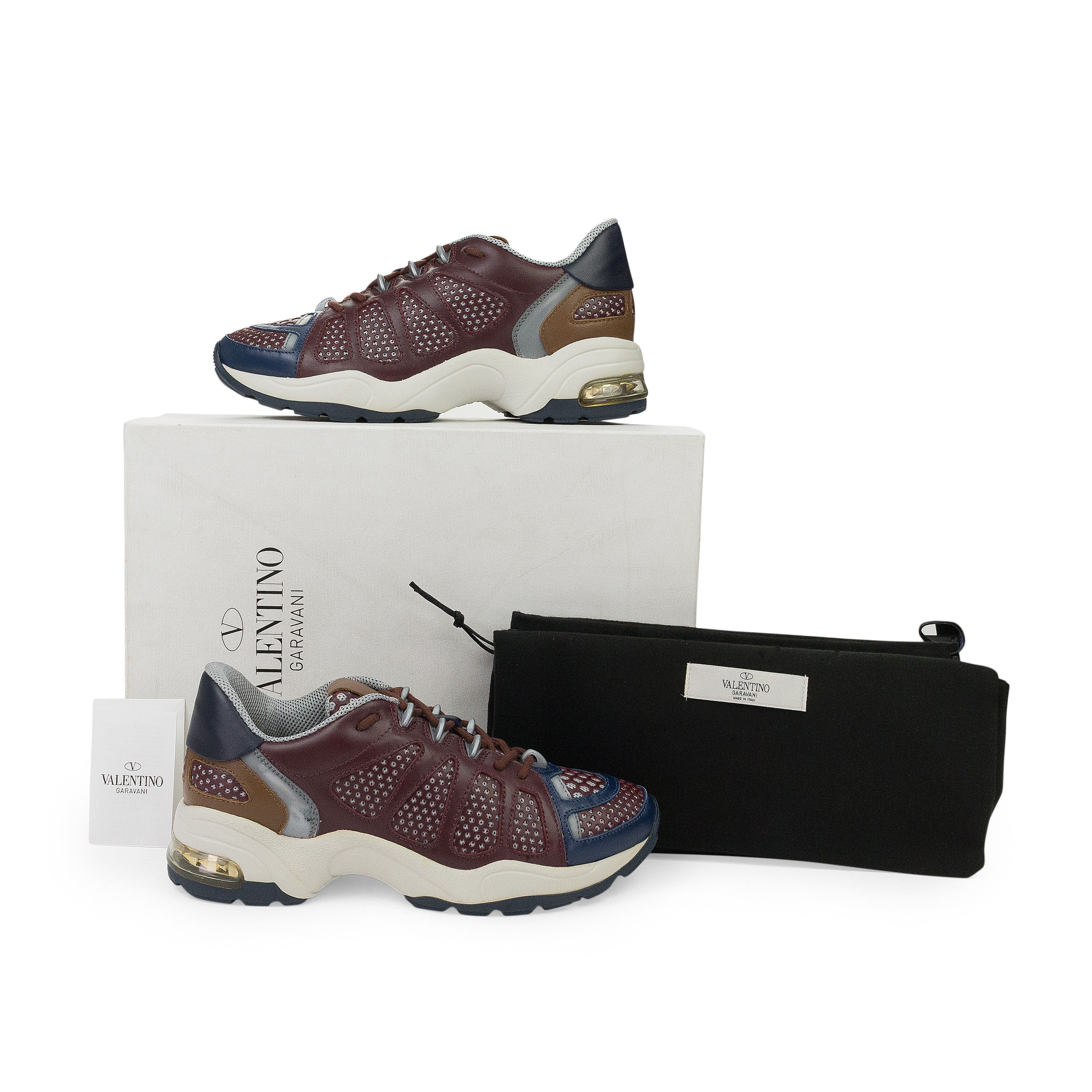 Valentino BURGUNDY/MULTICOLOR X-RAY SNEAKERS SIZE 39 Size US 6 / EU 39 - 8 Thumbnail