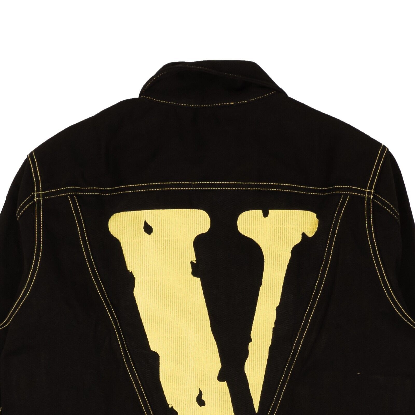Vlone Black & Yellow Friends Denim Jacket Size L Size US L / EU 52-54 / 3 - 4 Thumbnail