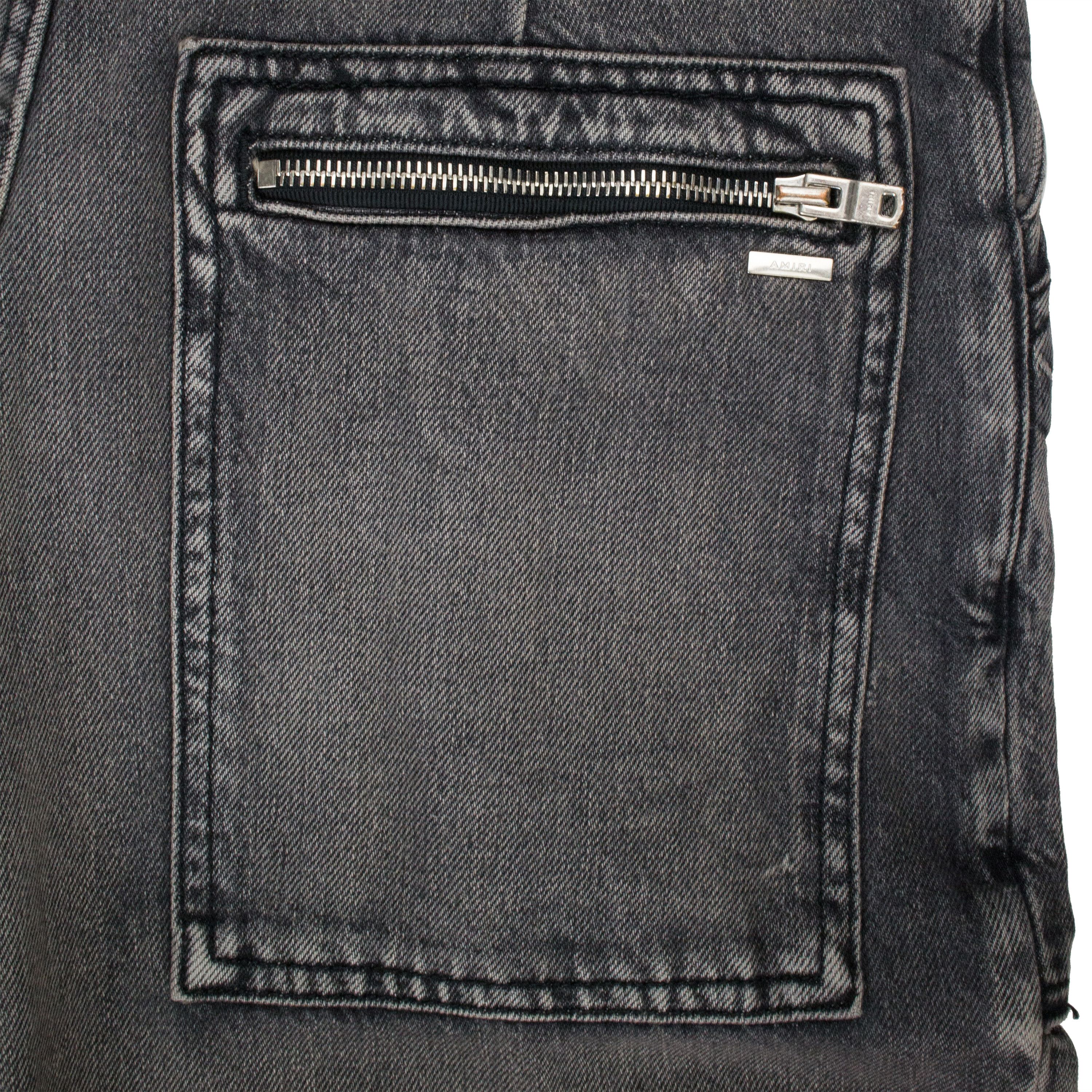 Amiri LOOSE STRAIGHT AGED BLACK CARGO PANTS SIZE 26 Size 26" / US 2 / IT 38 - 7 Thumbnail