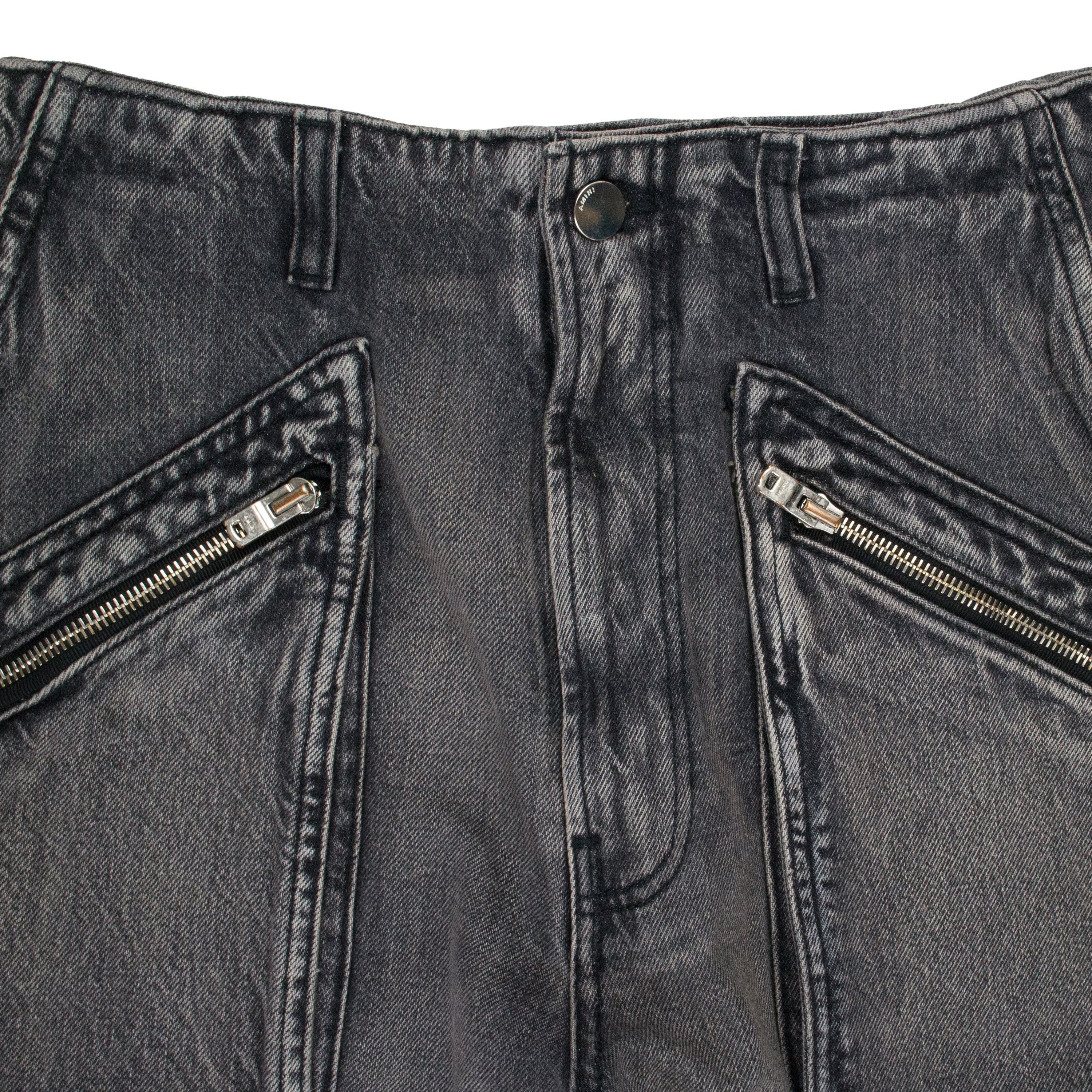 Amiri LOOSE STRAIGHT AGED BLACK CARGO PANTS SIZE 26 Size 26" / US 2 / IT 38 - 3 Thumbnail