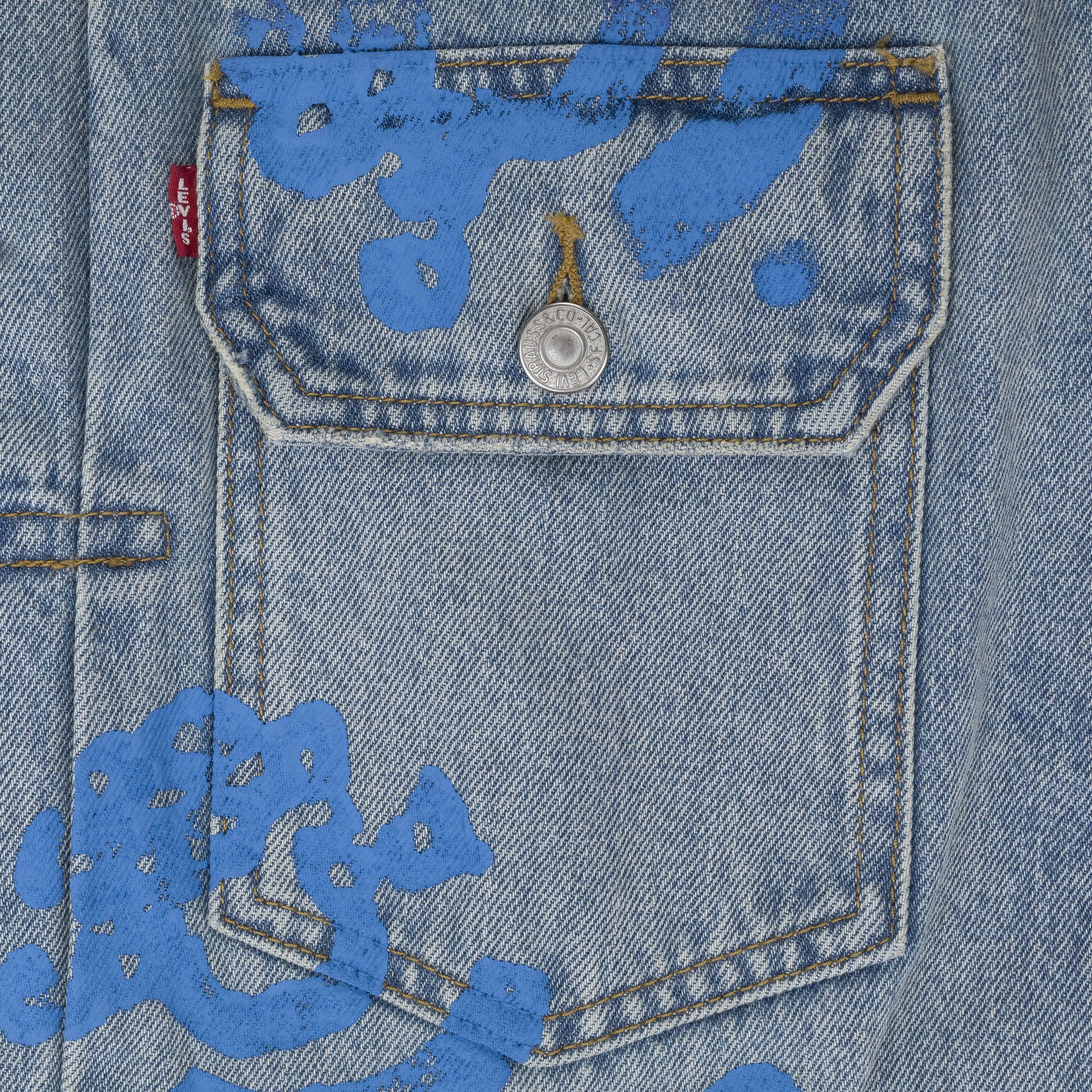 DENIM TEARS Light Blue Bstroy Tears Type-2 Denim Jacket Size L Size US L / EU 52-54 / 3 - 5 Thumbnail