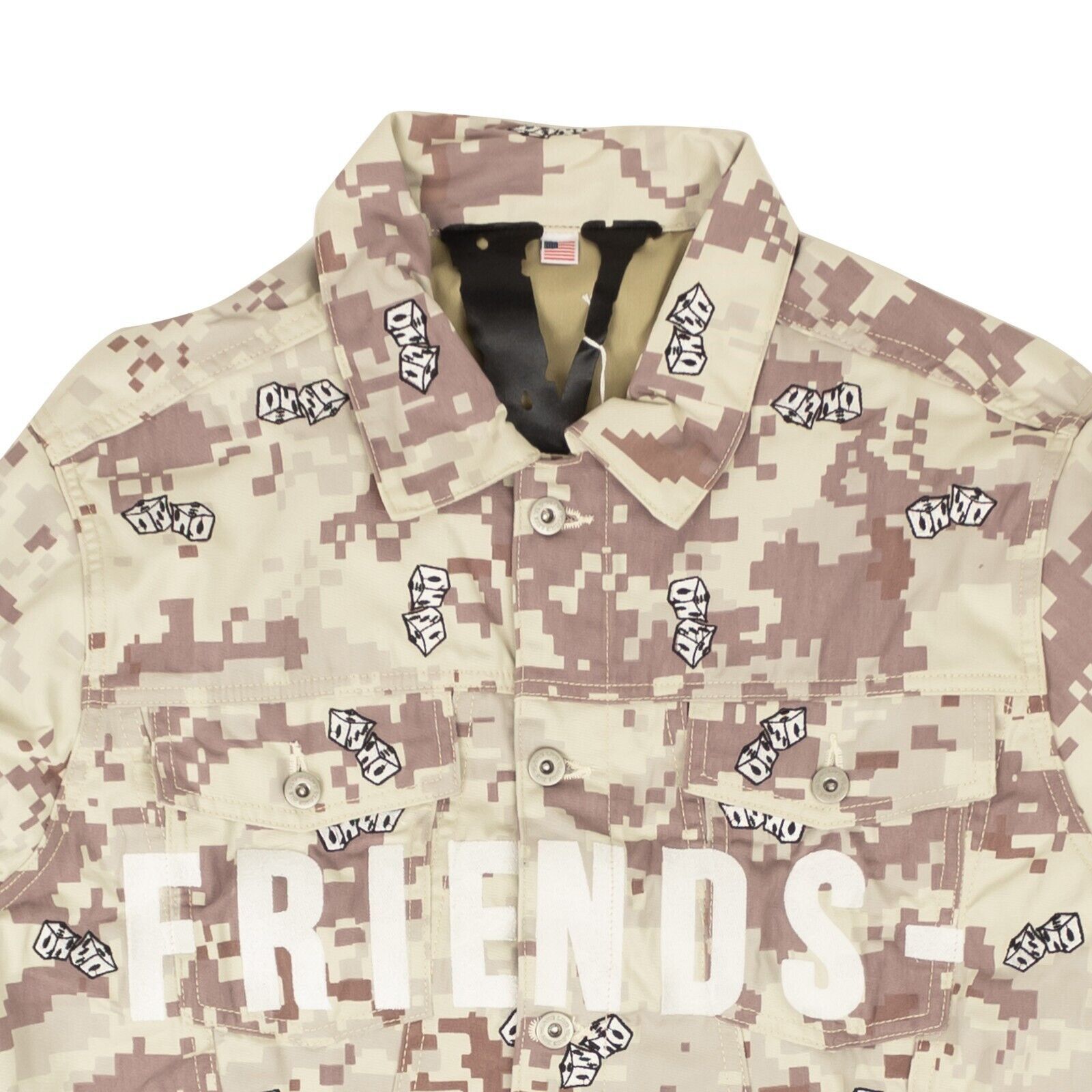 Vlone Beige Digi Camo Denim Jacket Size XXL Size US XXL / EU 58 / 5 - 2 Thumbnail