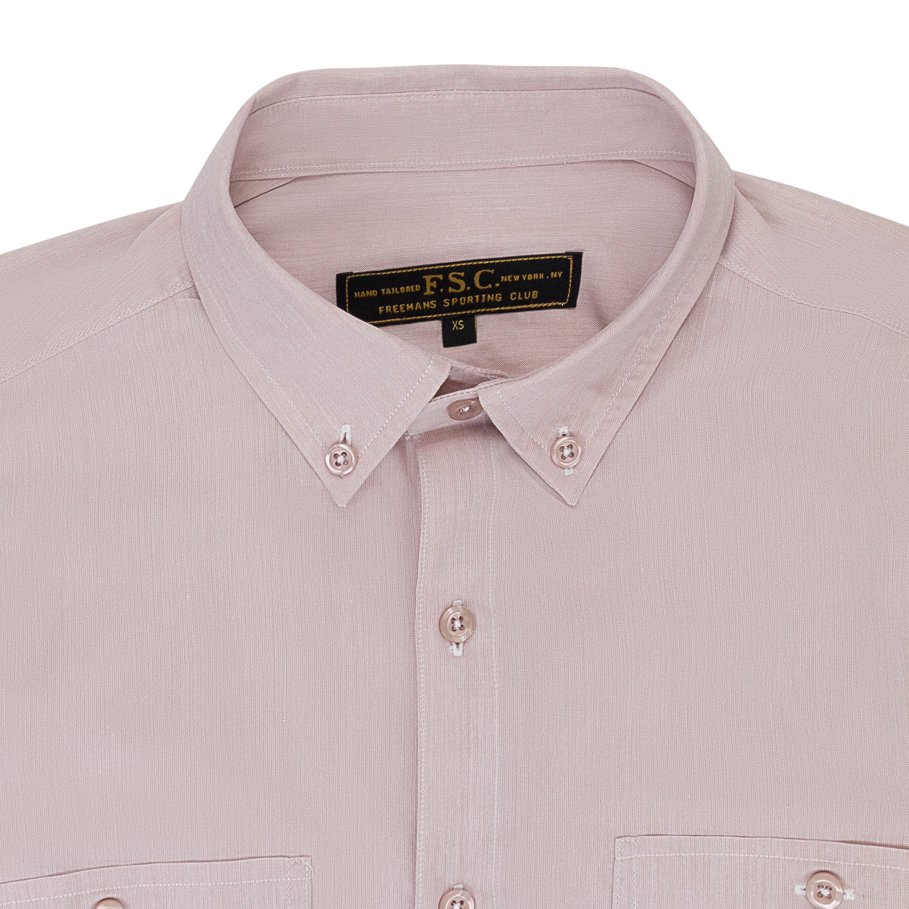 Freemans Sporting Club Light Pink Polyester/Cotton Summer Shirt Size L Size US L / EU 52-54 / 3 - 3 Thumbnail