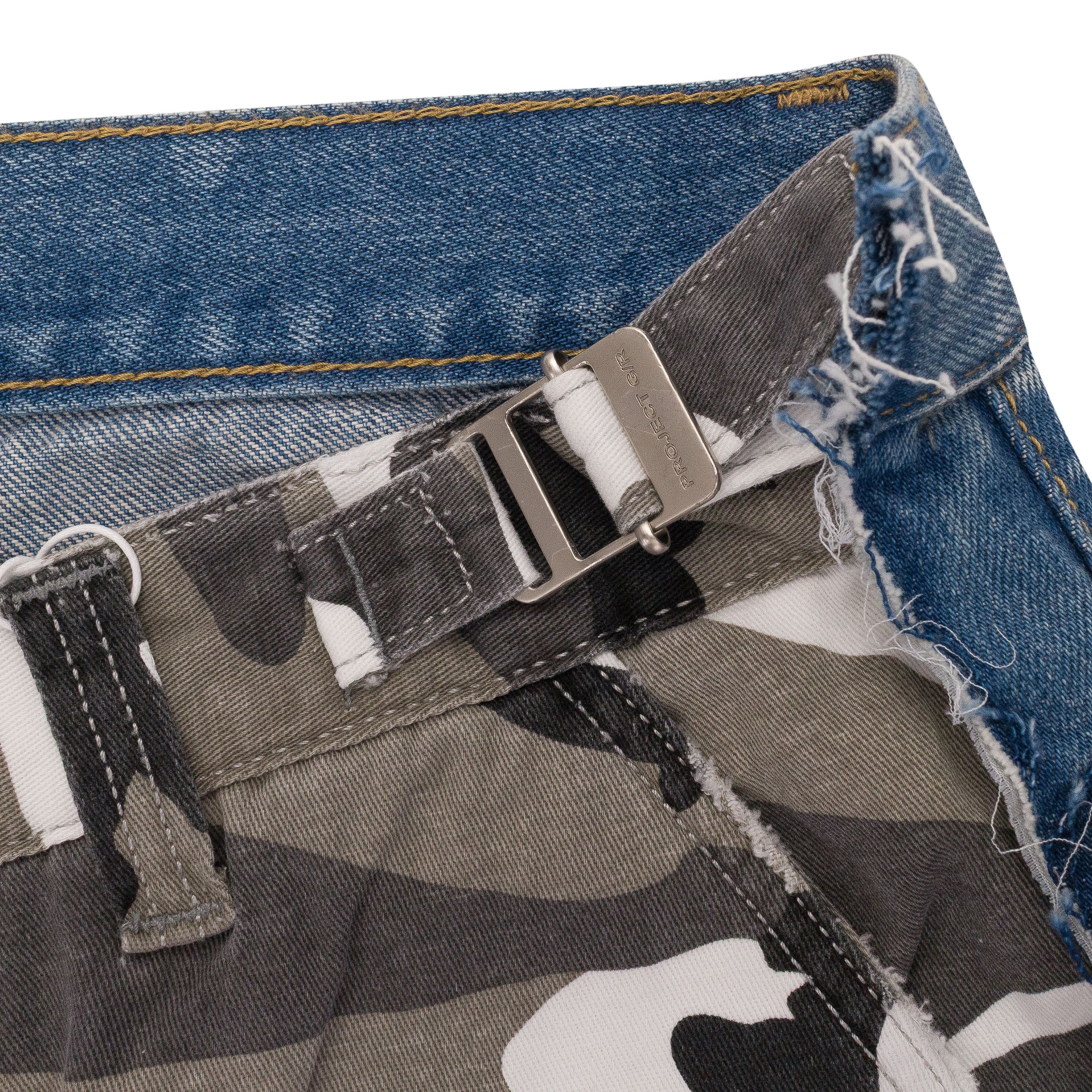 PROJECT G/R CAMO/BLUE HYBRID SKINNY JEANS SIZE L Size US 34 / EU 50 - 6 Thumbnail
