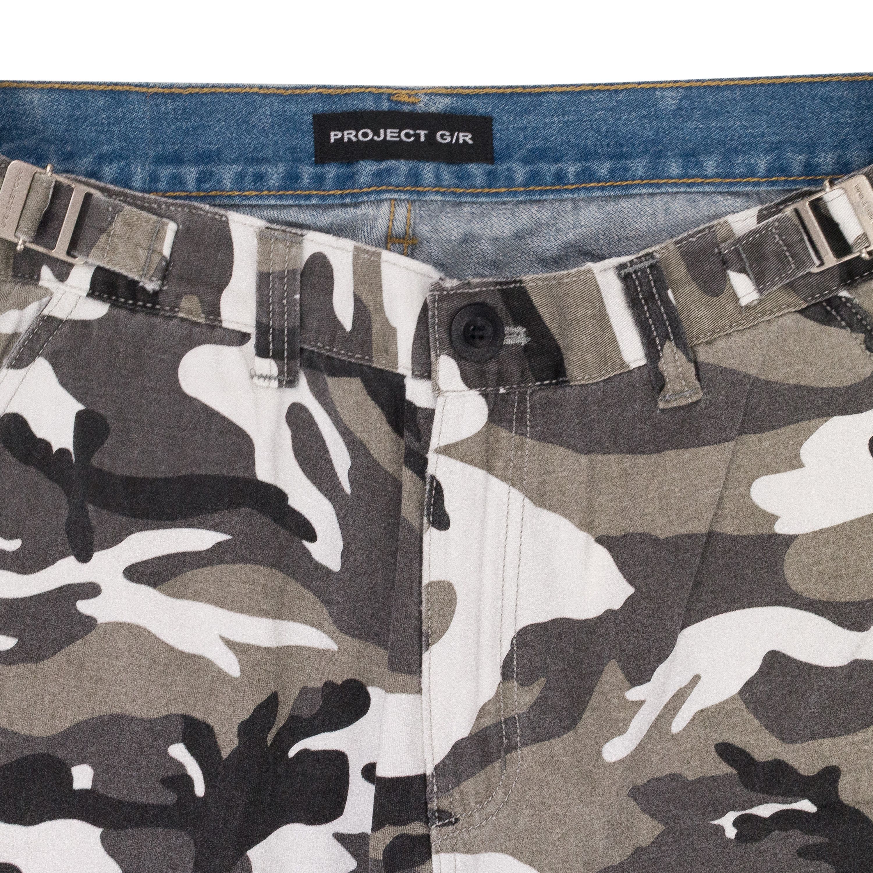 PROJECT G/R CAMO/BLUE HYBRID SKINNY JEANS SIZE L Size US 34 / EU 50 - 3 Thumbnail