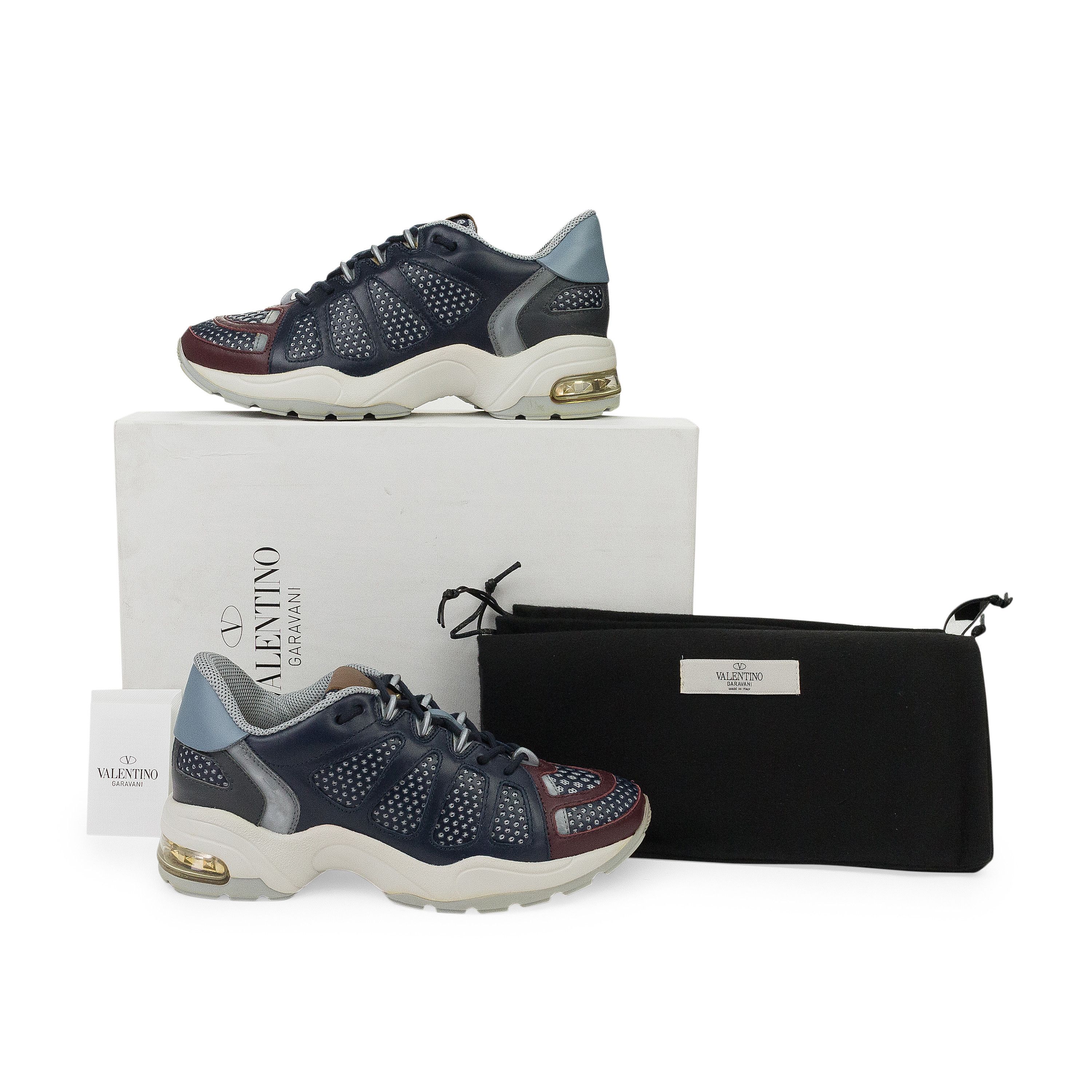 Valentino BLUE/MULTICOLOR X-RAY SNEAKERS SIZE 40 Size US 7 / EU 40 - 8 Thumbnail