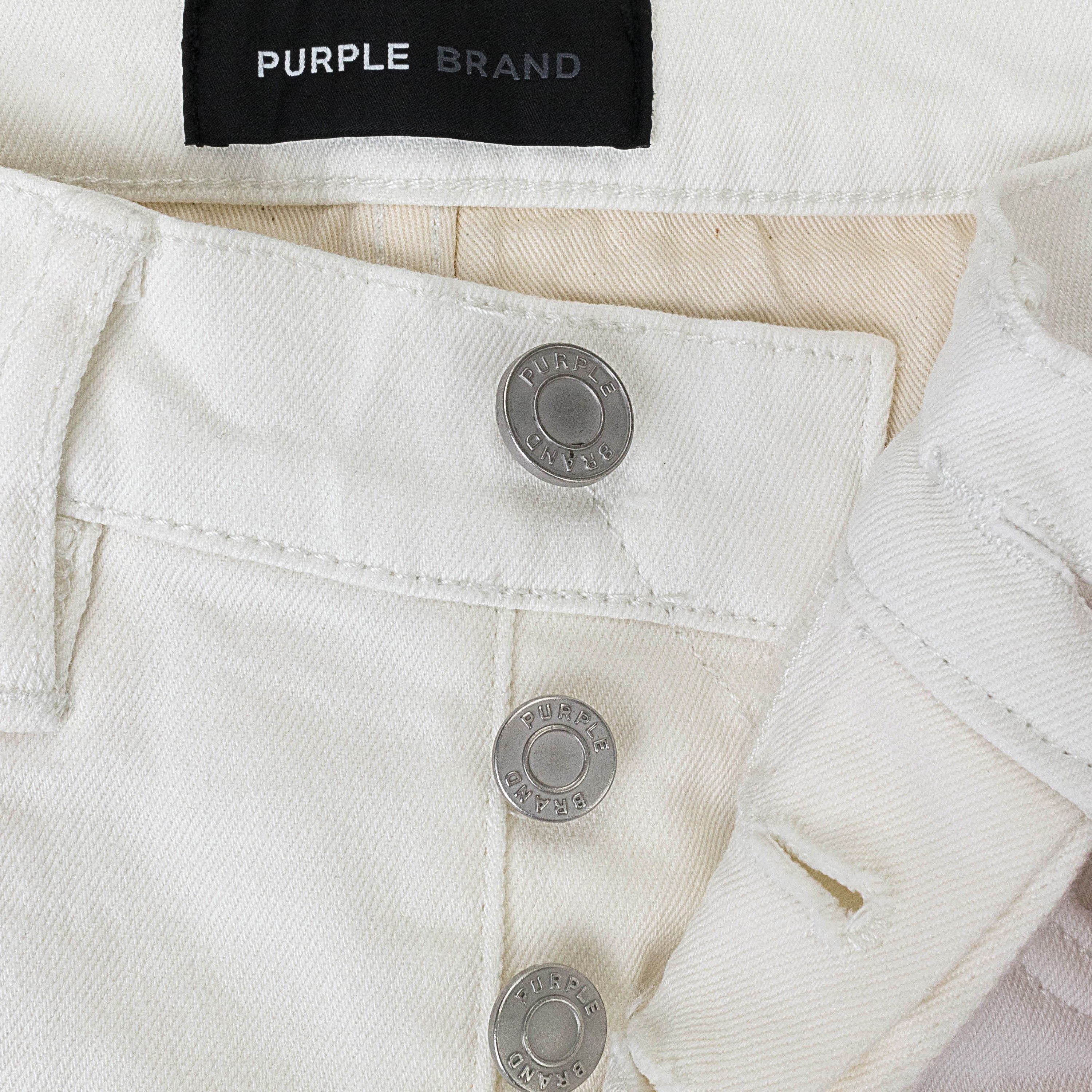 Purple Brand TUFFETAGE MONOGRAM WHITE SKINNY JEANS Size 40 Size US 40 / EU 56 - 5 Thumbnail