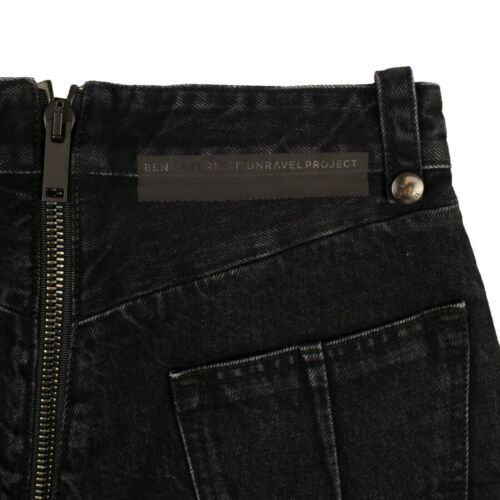 Unravel Project Black Denim Distressed Hem Short Pants Size 24 Size 24" / US 00 / IT 34 - 8 Thumbnail