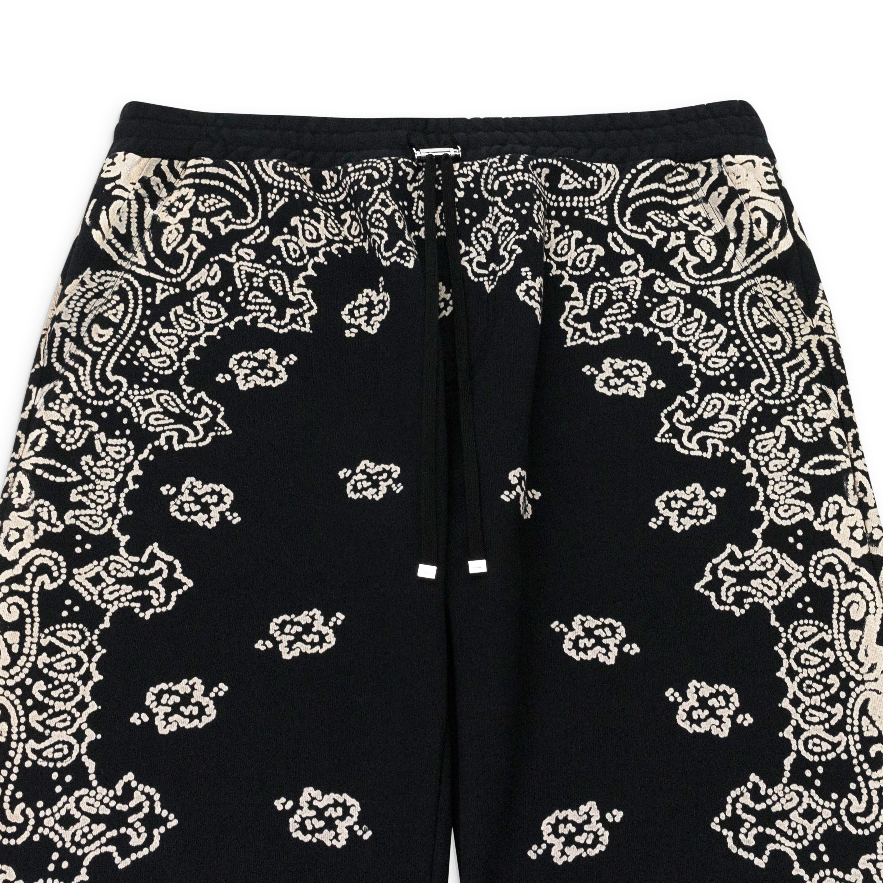 Amiri BANDANA BLEACH BLACK SWEATPANTS SIZE L Size US 34 / EU 50 - 3 Thumbnail