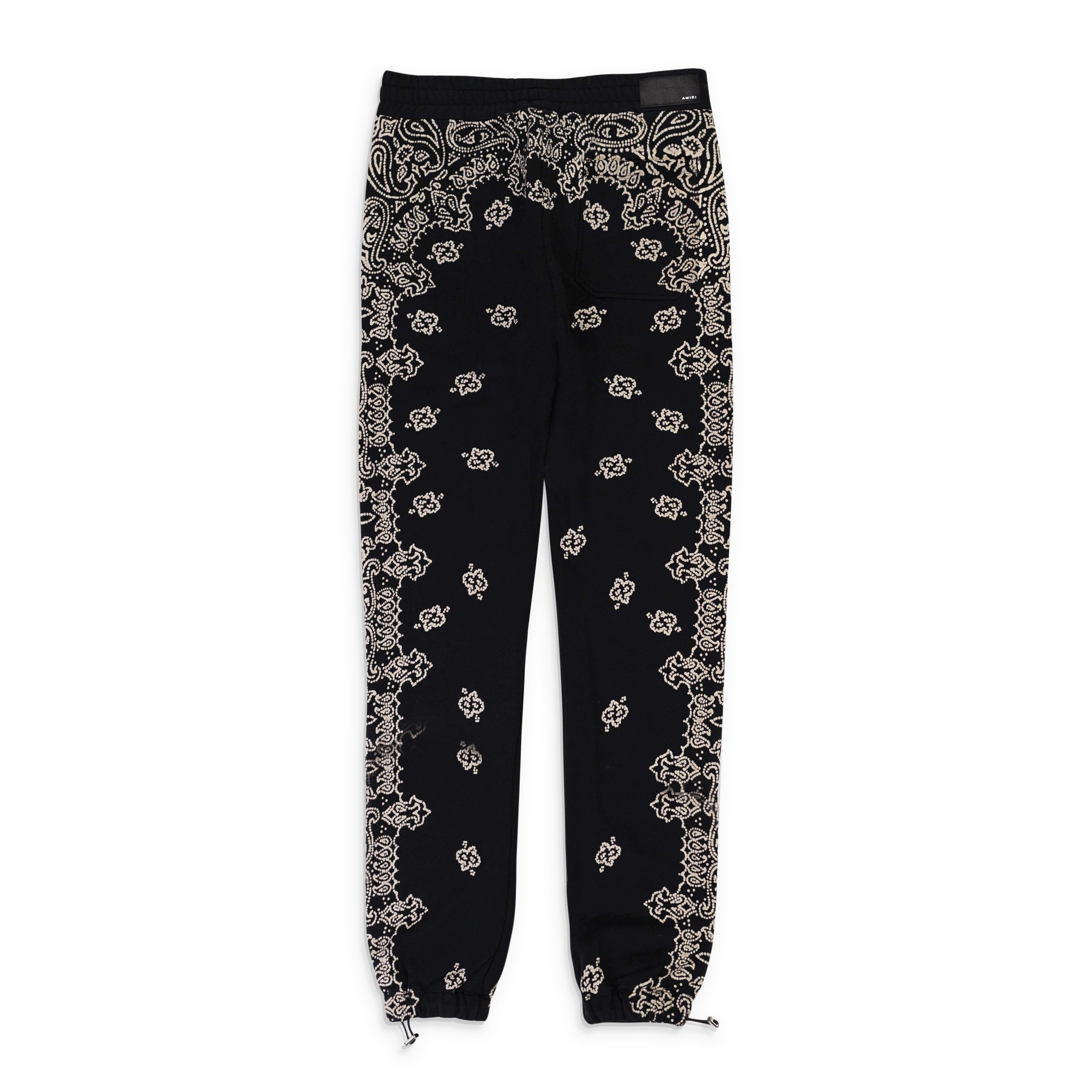 Amiri BANDANA BLEACH BLACK SWEATPANTS SIZE L Size US 34 / EU 50 - 2 Thumbnail